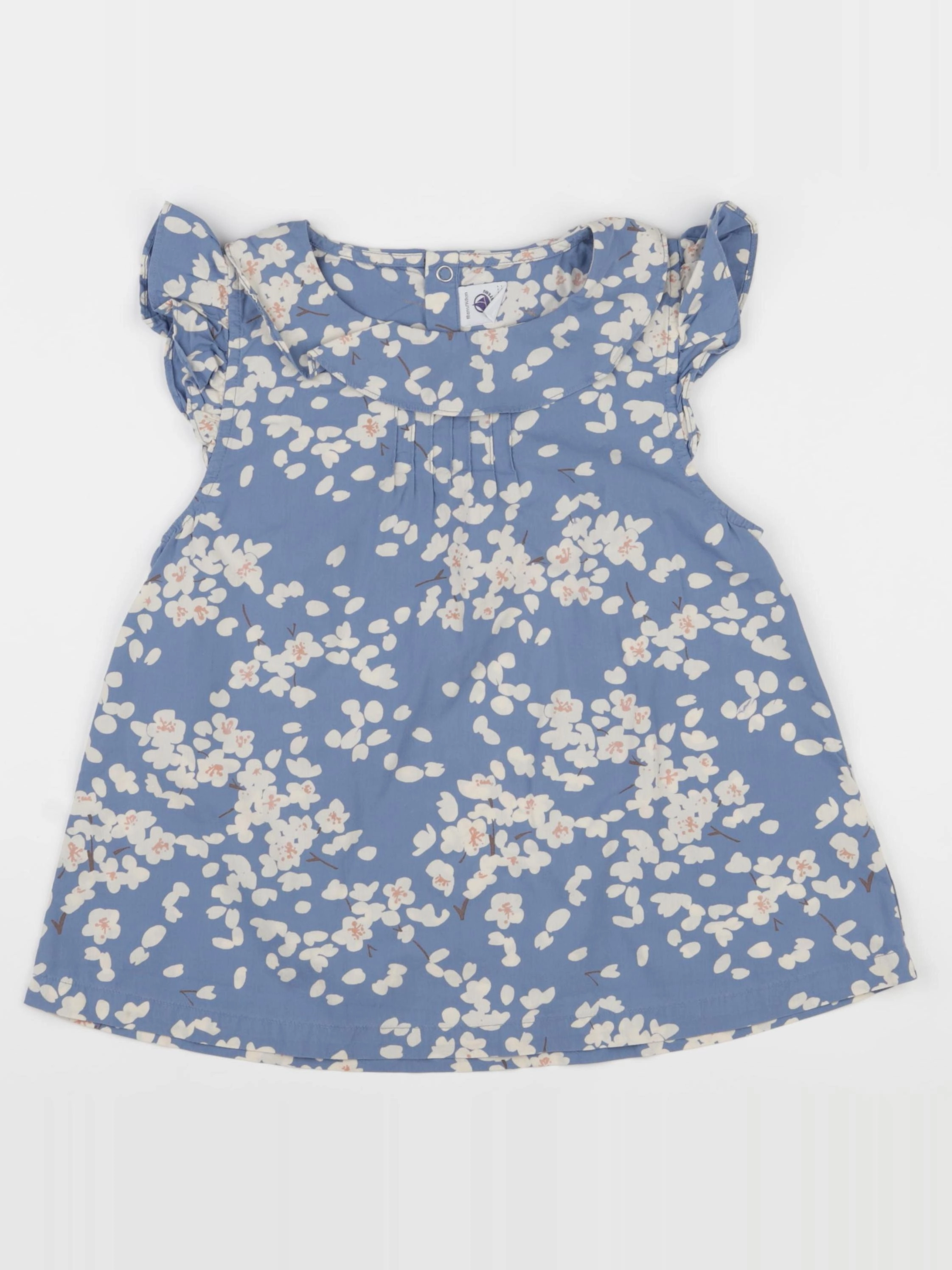 Petit Bateau - blouse bleu - 10 ans