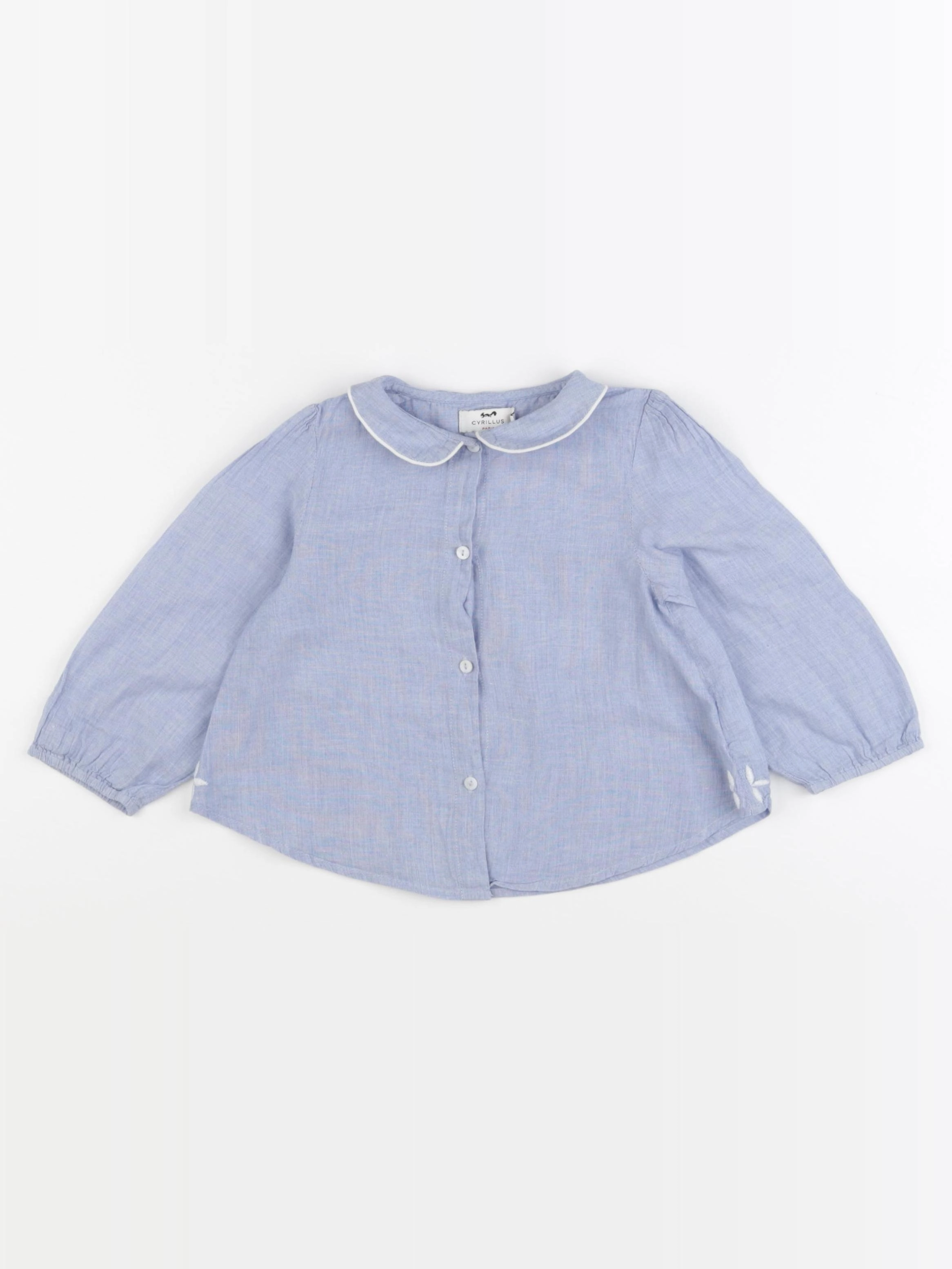 Cyrillus - blouse bleu - 24 mois