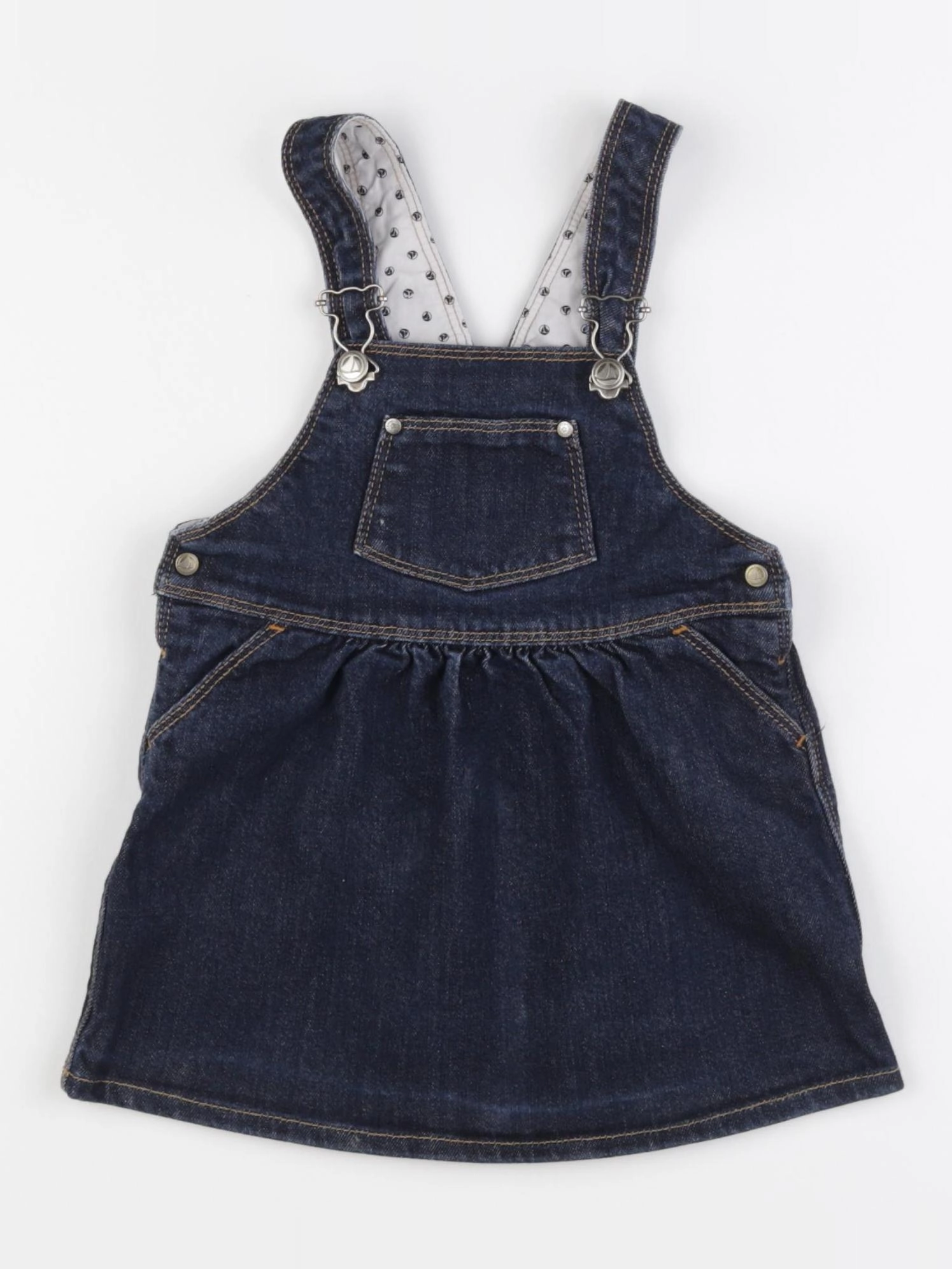 Petit Bateau - robe bleu - 18 mois