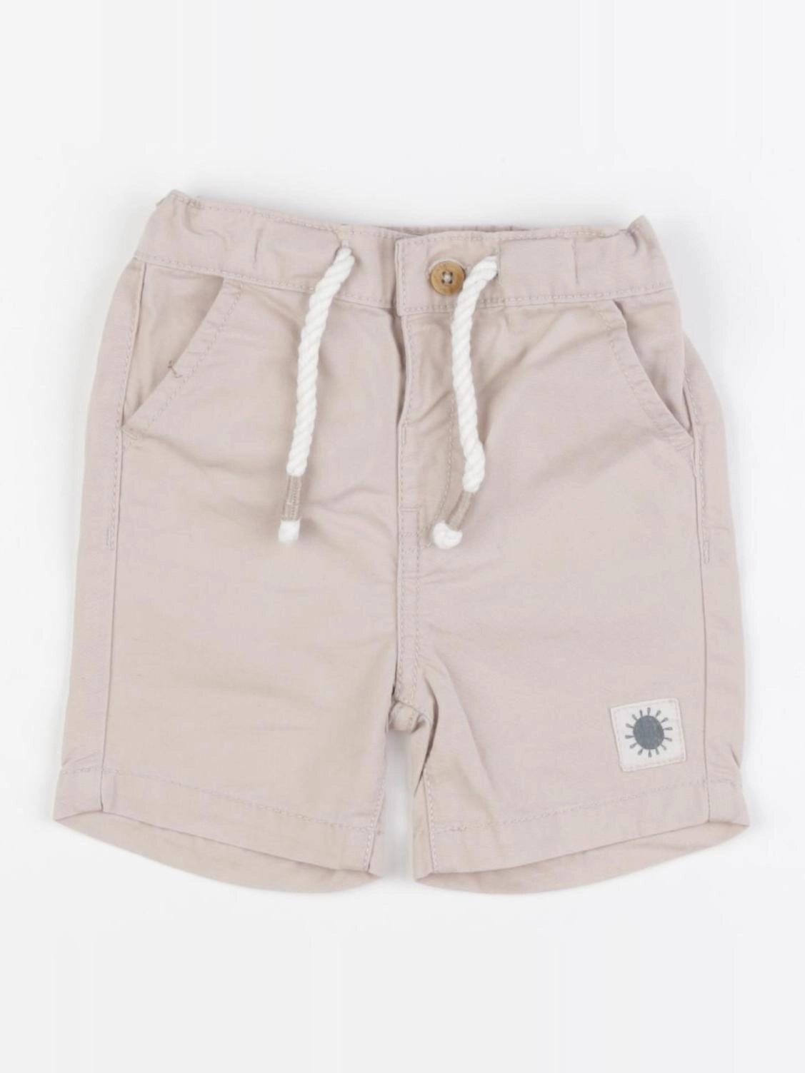 Vertbaudet - short beige - 6 mois