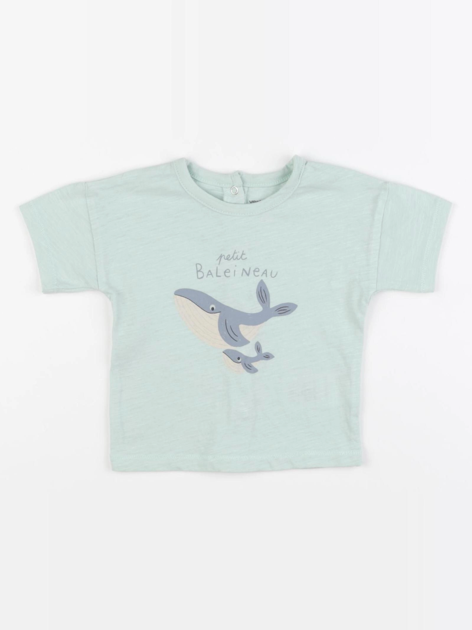 Vertbaudet - tee-shirt vert - 6 mois