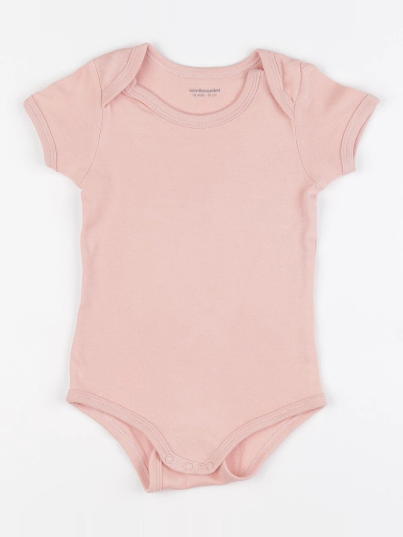 Vertbaudet - body rose - 18 mois