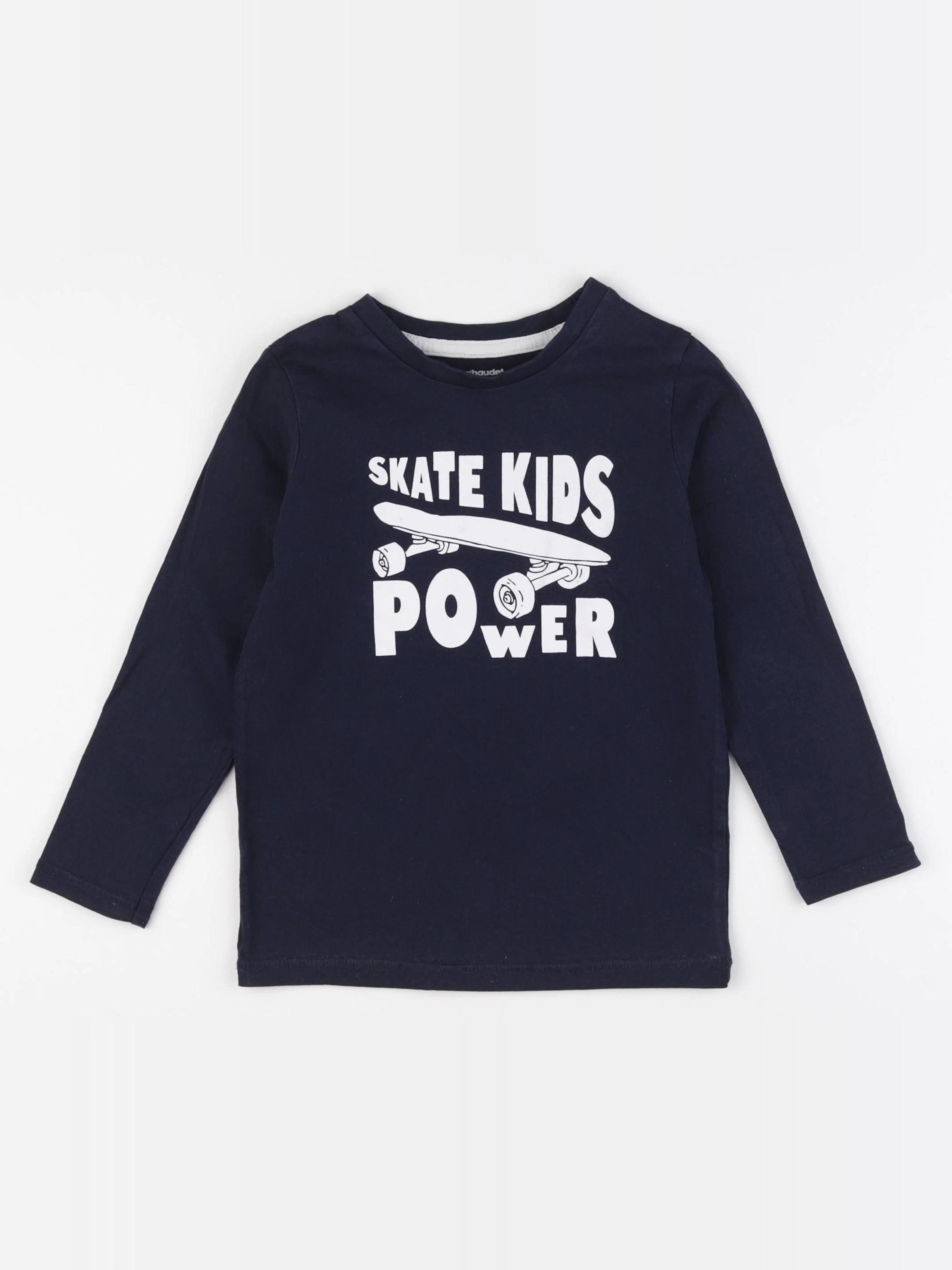Vertbaudet - tee-shirt bleu - 4 ans