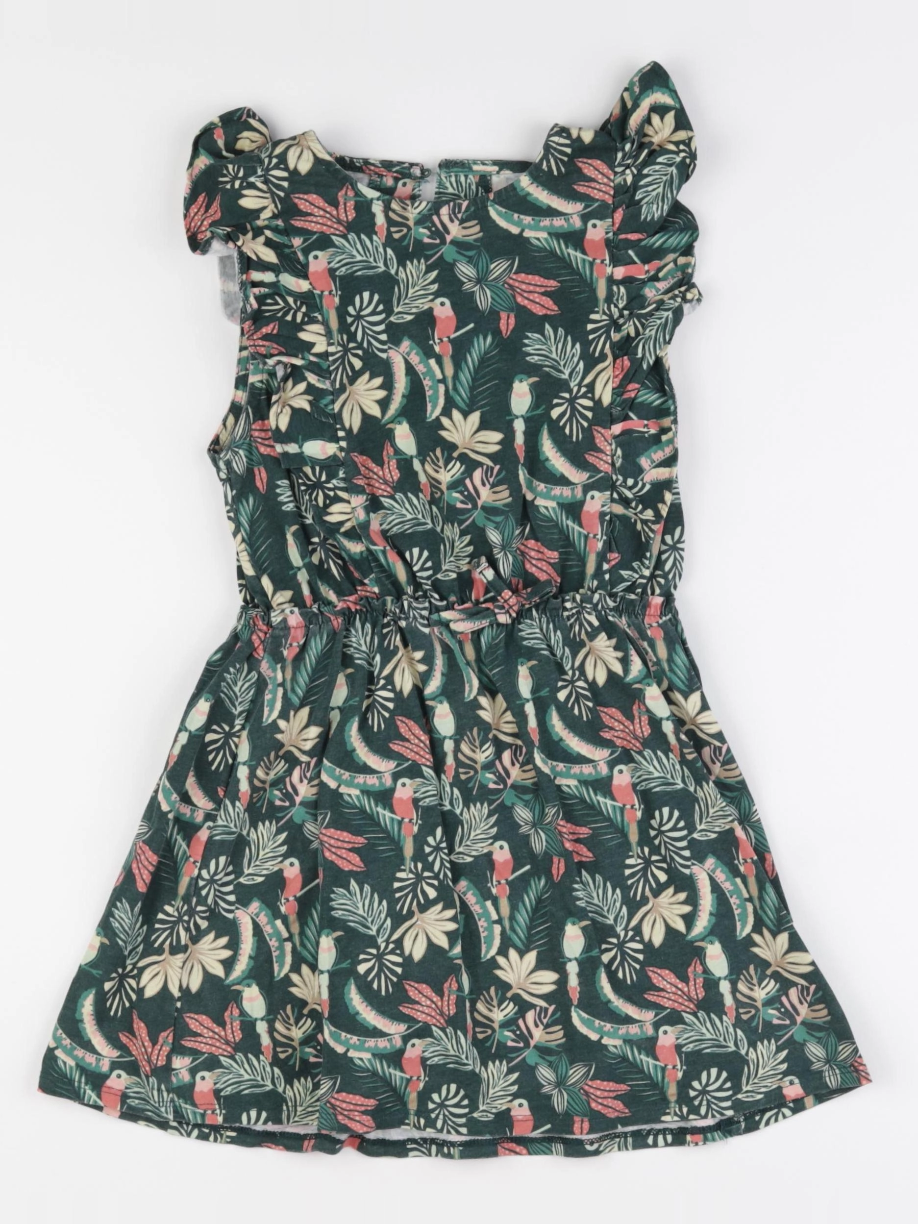 Vertbaudet - robe vert - 6 ans