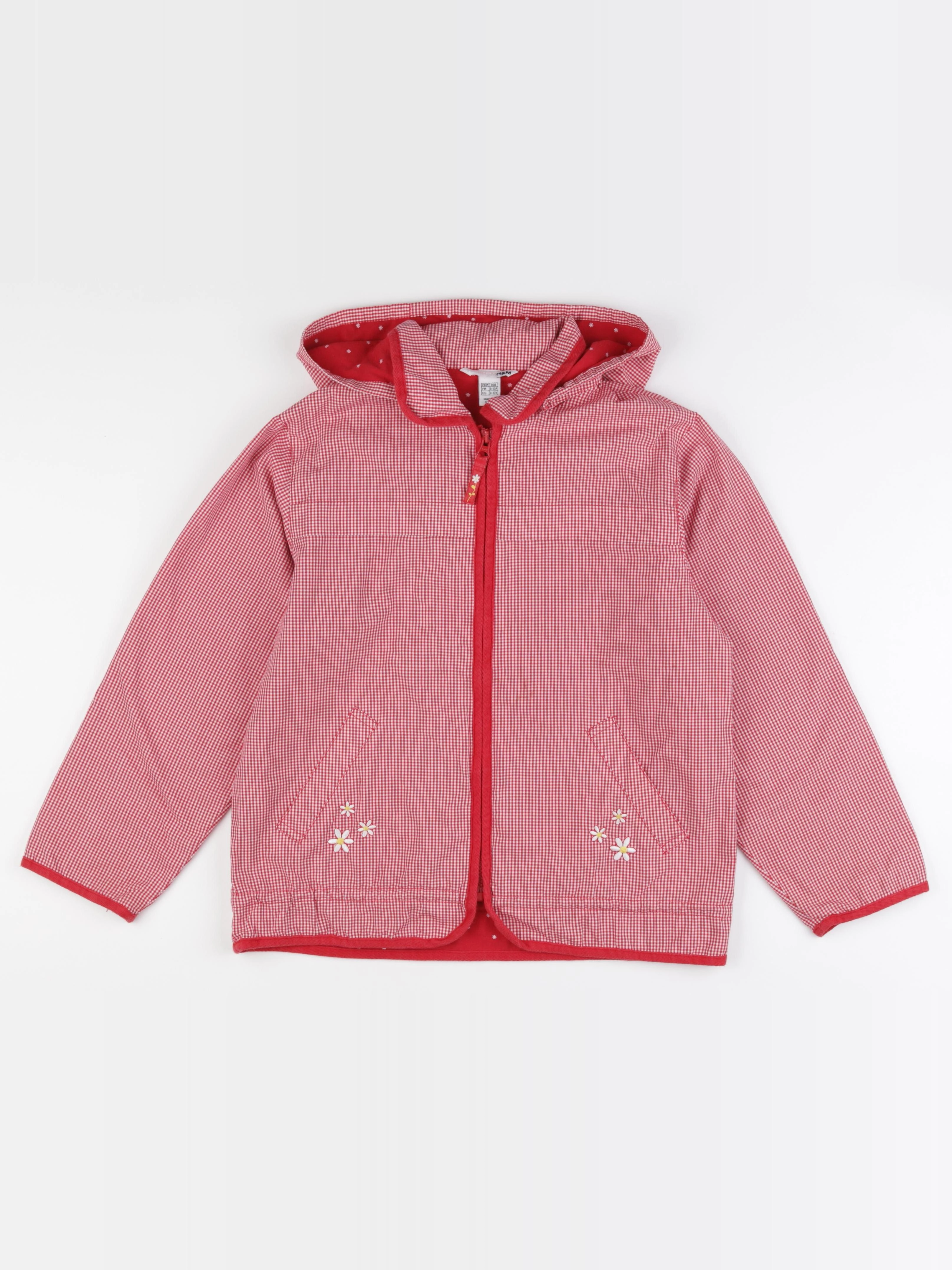 H&M - veste rouge - 9/10 ans