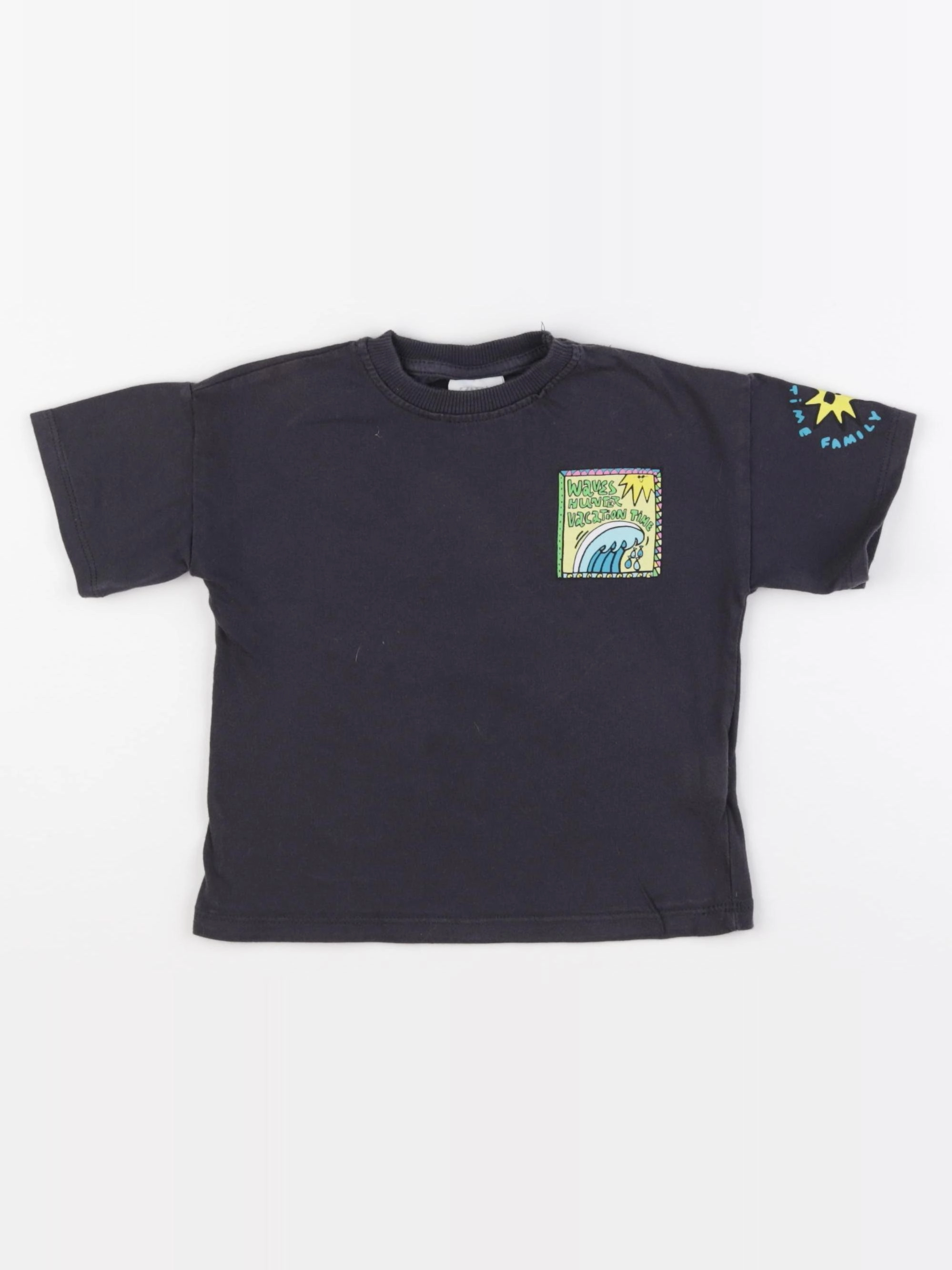 Zara - tee-shirt imprimé au dos noir - 2 ans