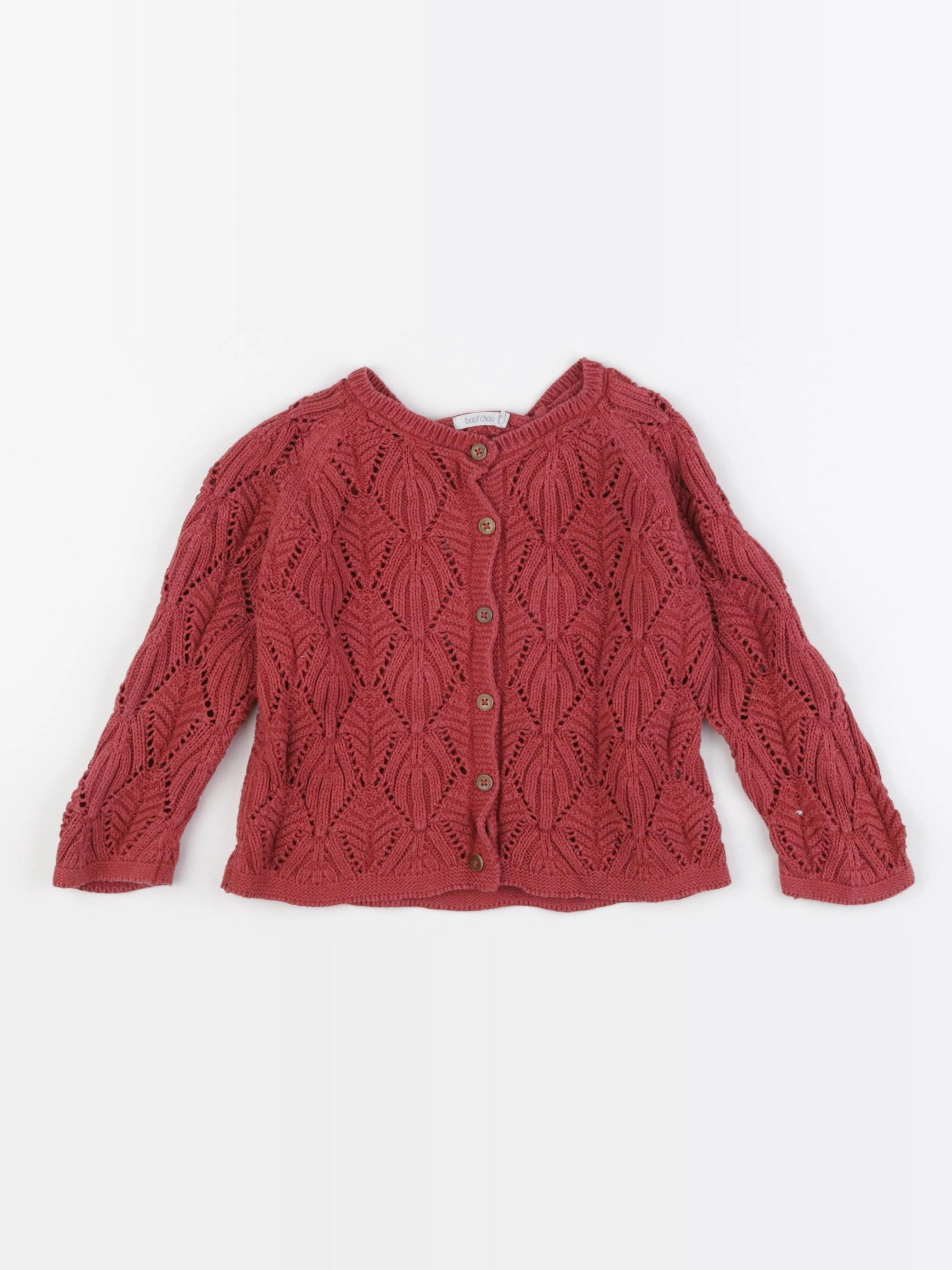 Boutchou - gilet rouge - 24 mois
