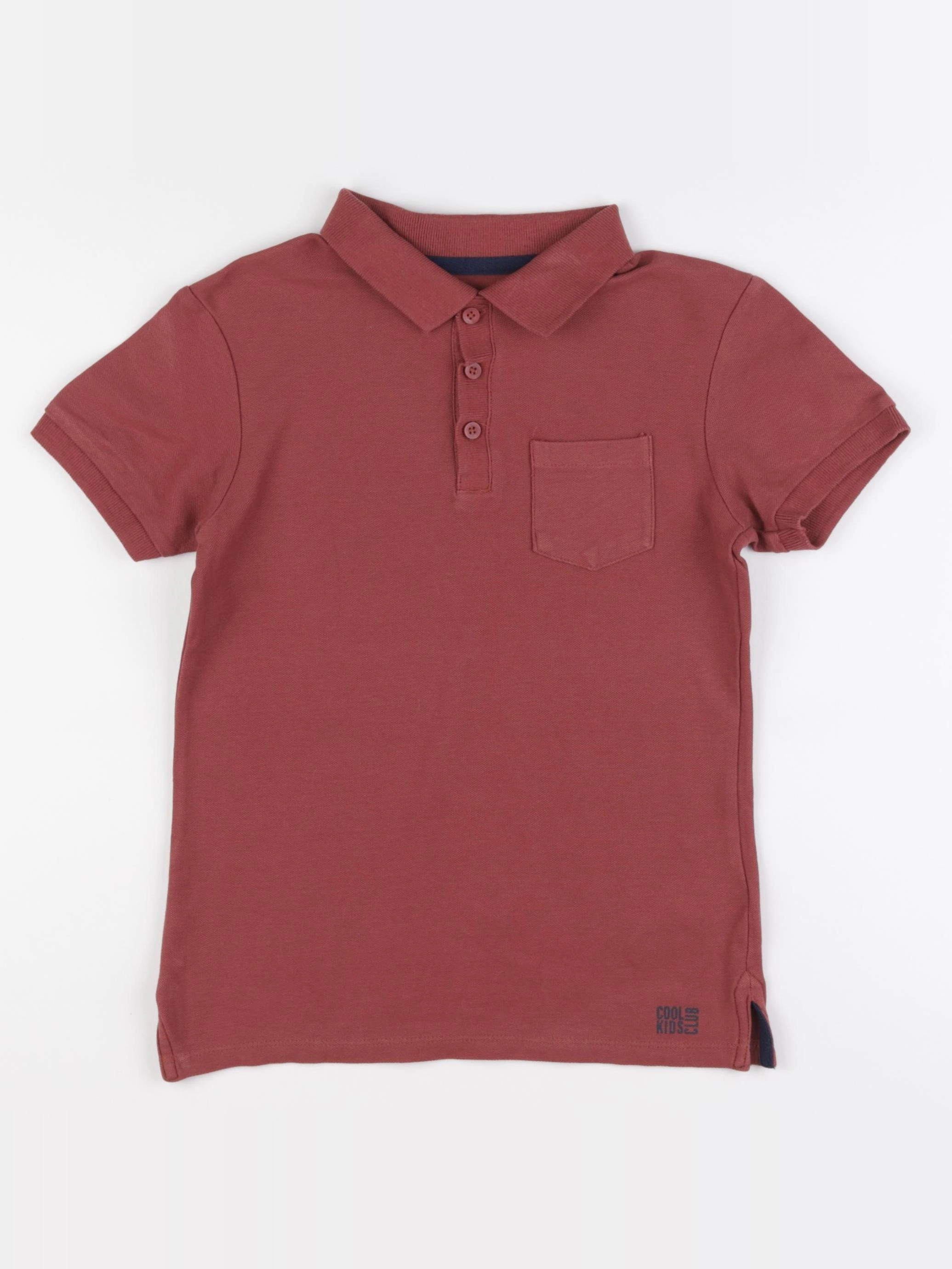 Vertbaudet - polo rouge - 8 ans