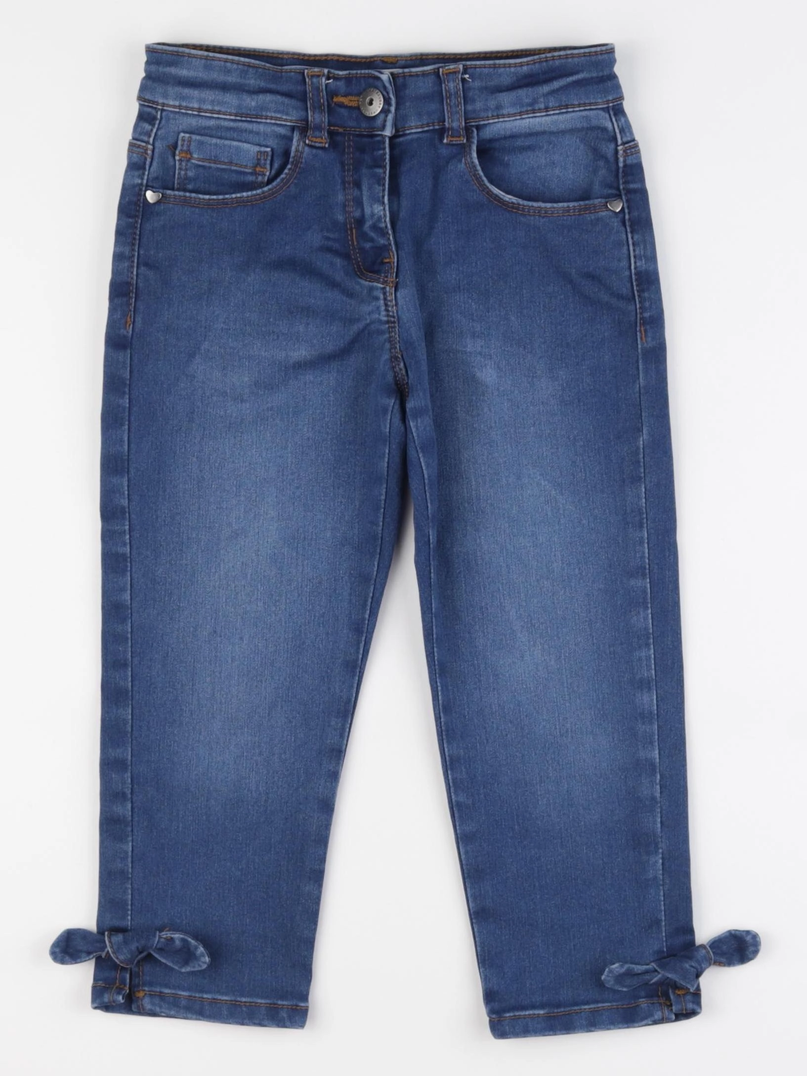 Vertbaudet - pantacourt bleu - 7 ans