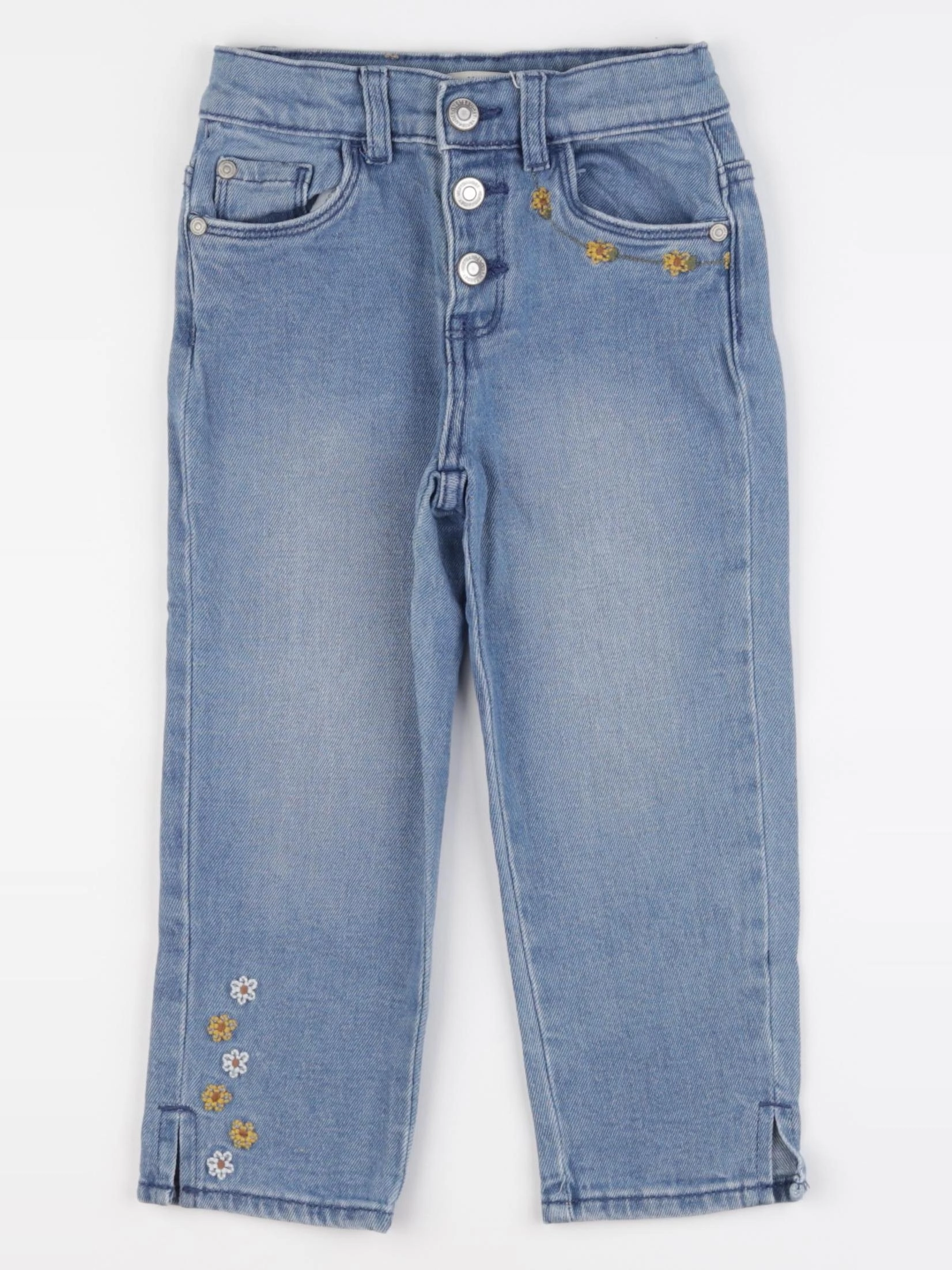 Vertbaudet - pantacourt bleu - 7 ans