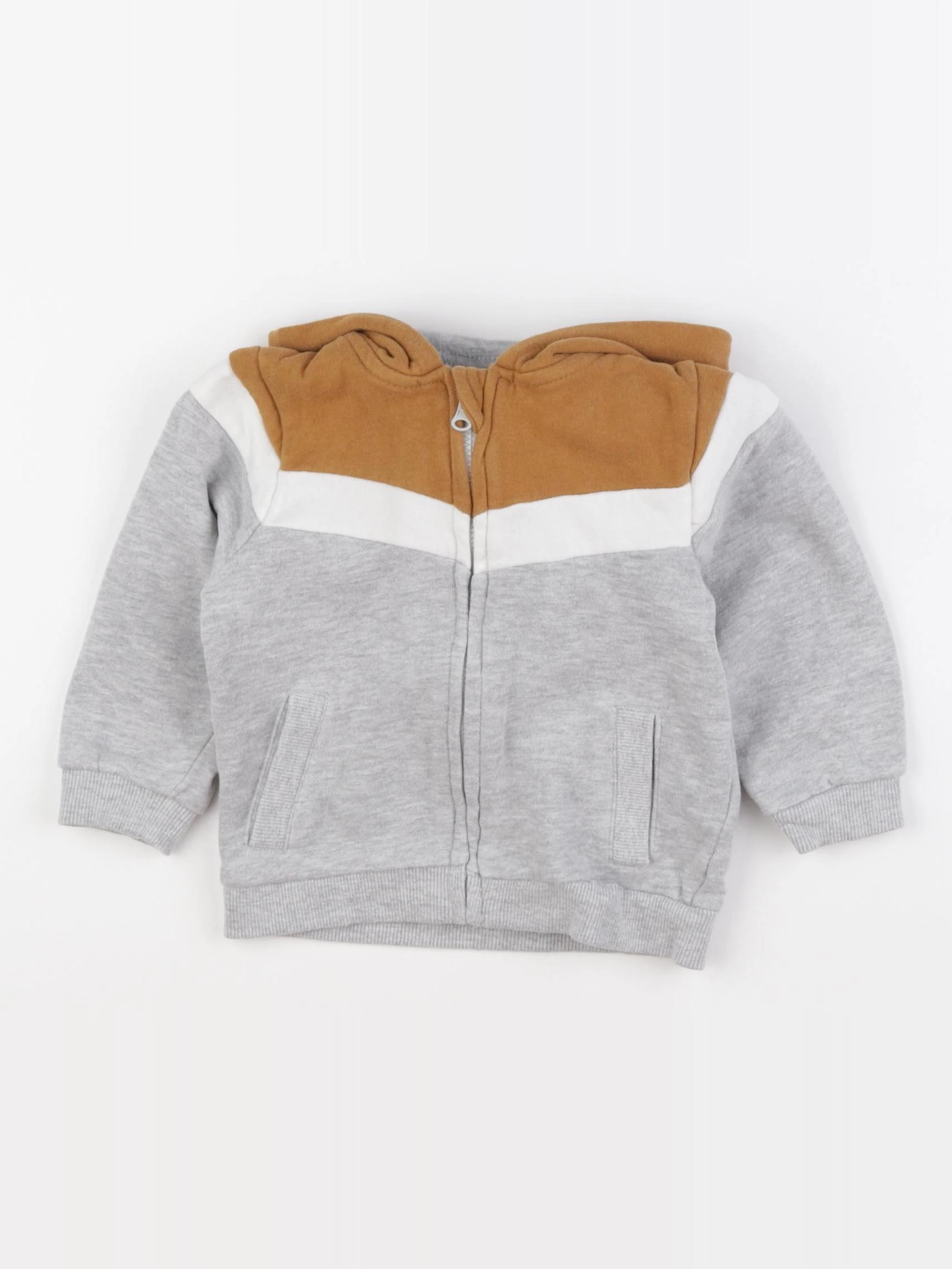 Vertbaudet - sweat gris - 18 mois