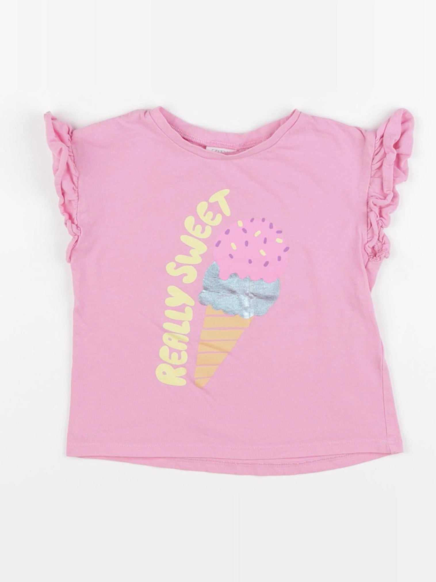 Zara - tee-shirt rose - 18/24 mois