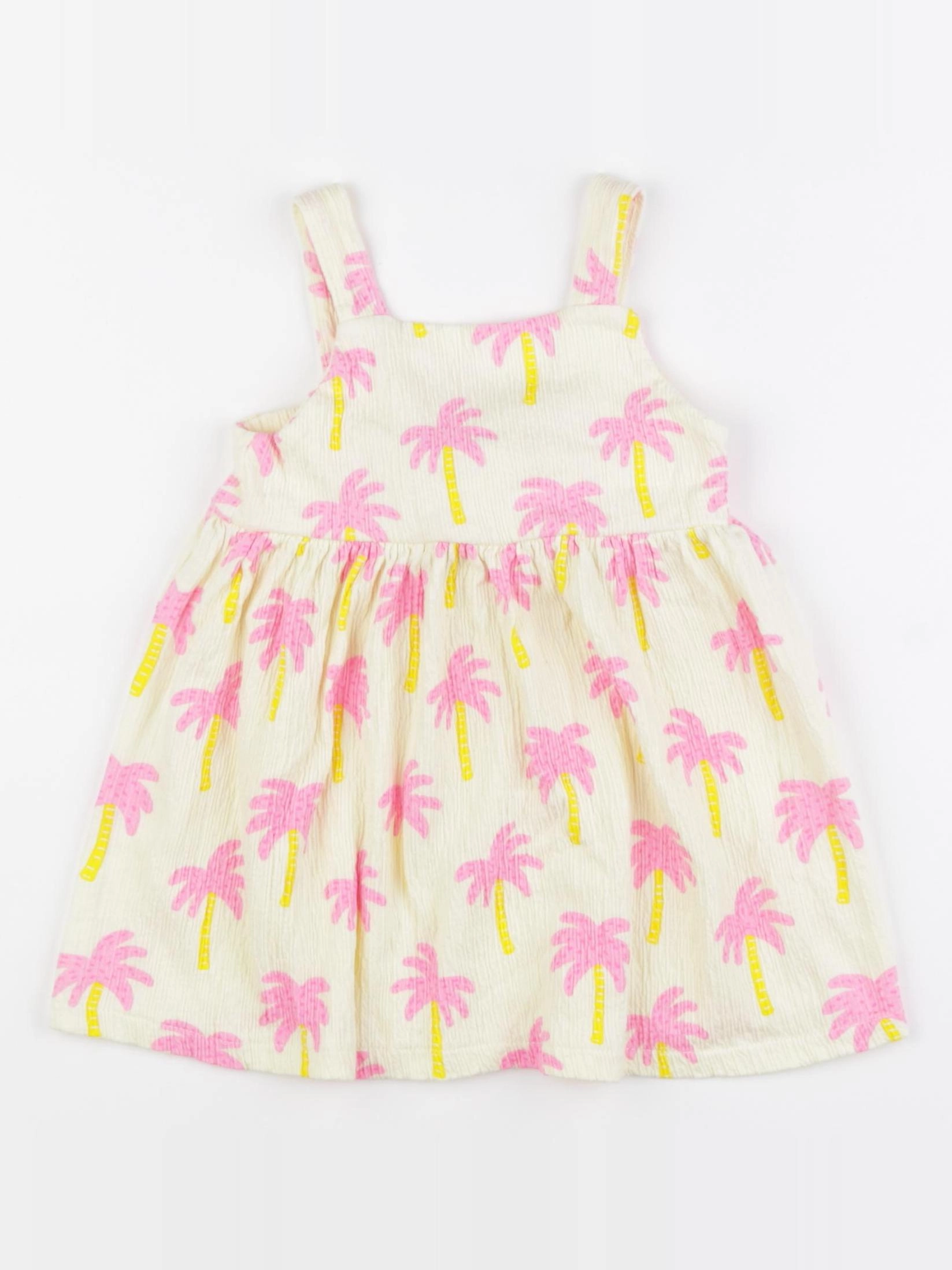 Zara - robe jaune, rose - 18/24 mois