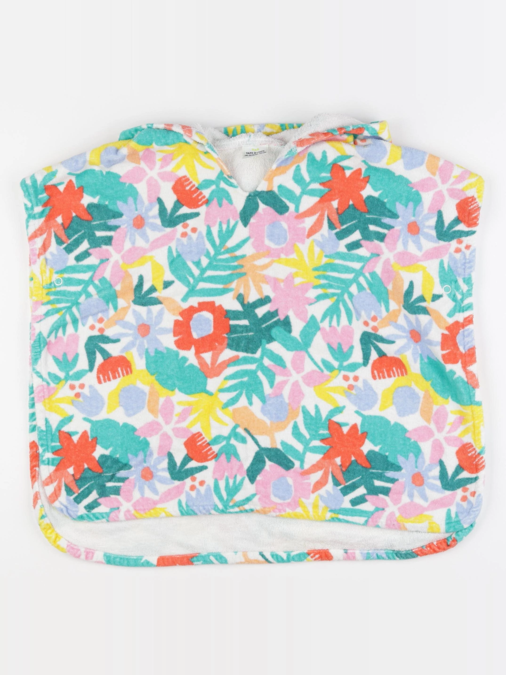 Tape à l'oeil - cape de bain multicolore - 24/36 mois