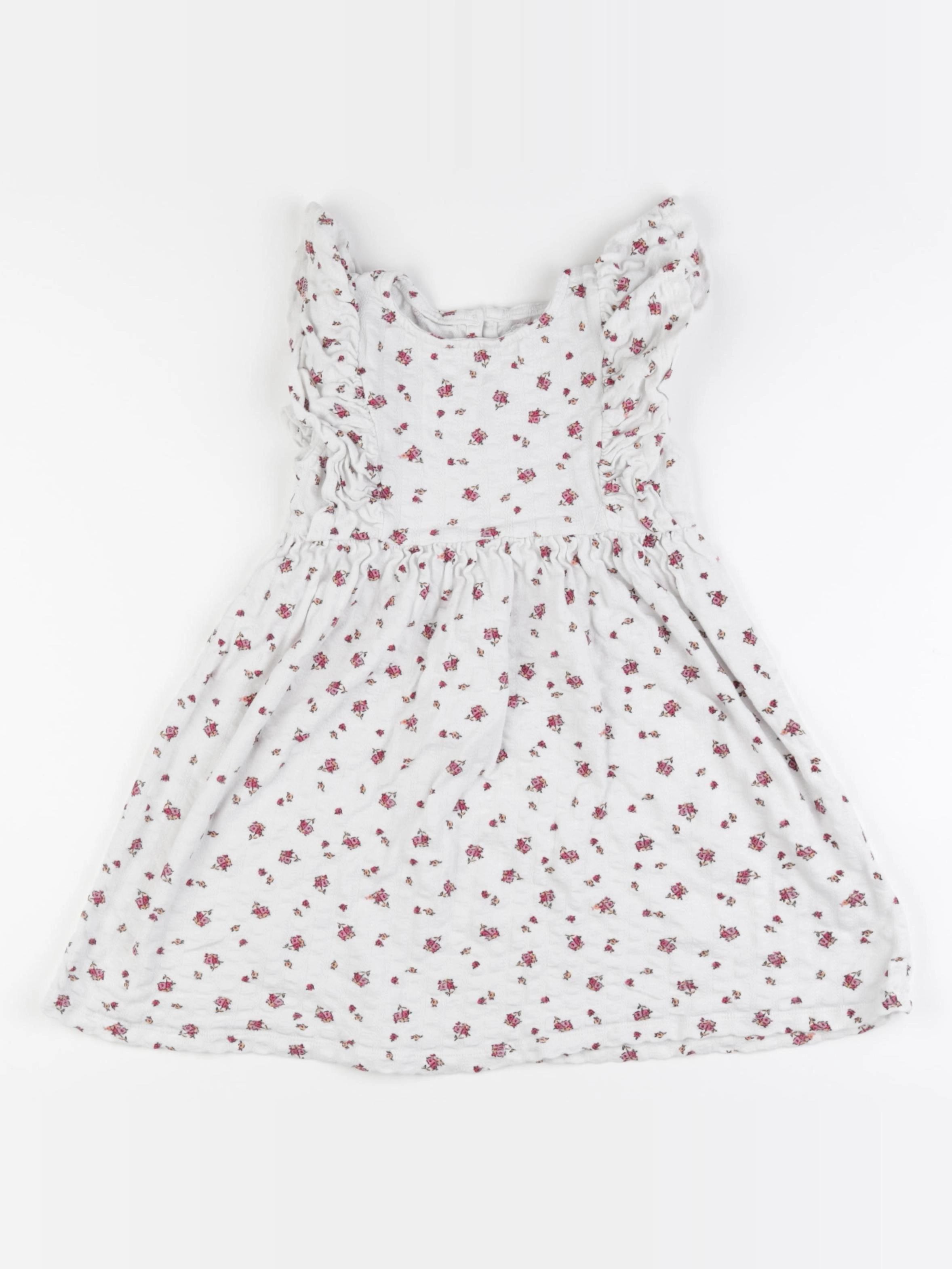 Vertbaudet - robe blanc, rose - 6 ans