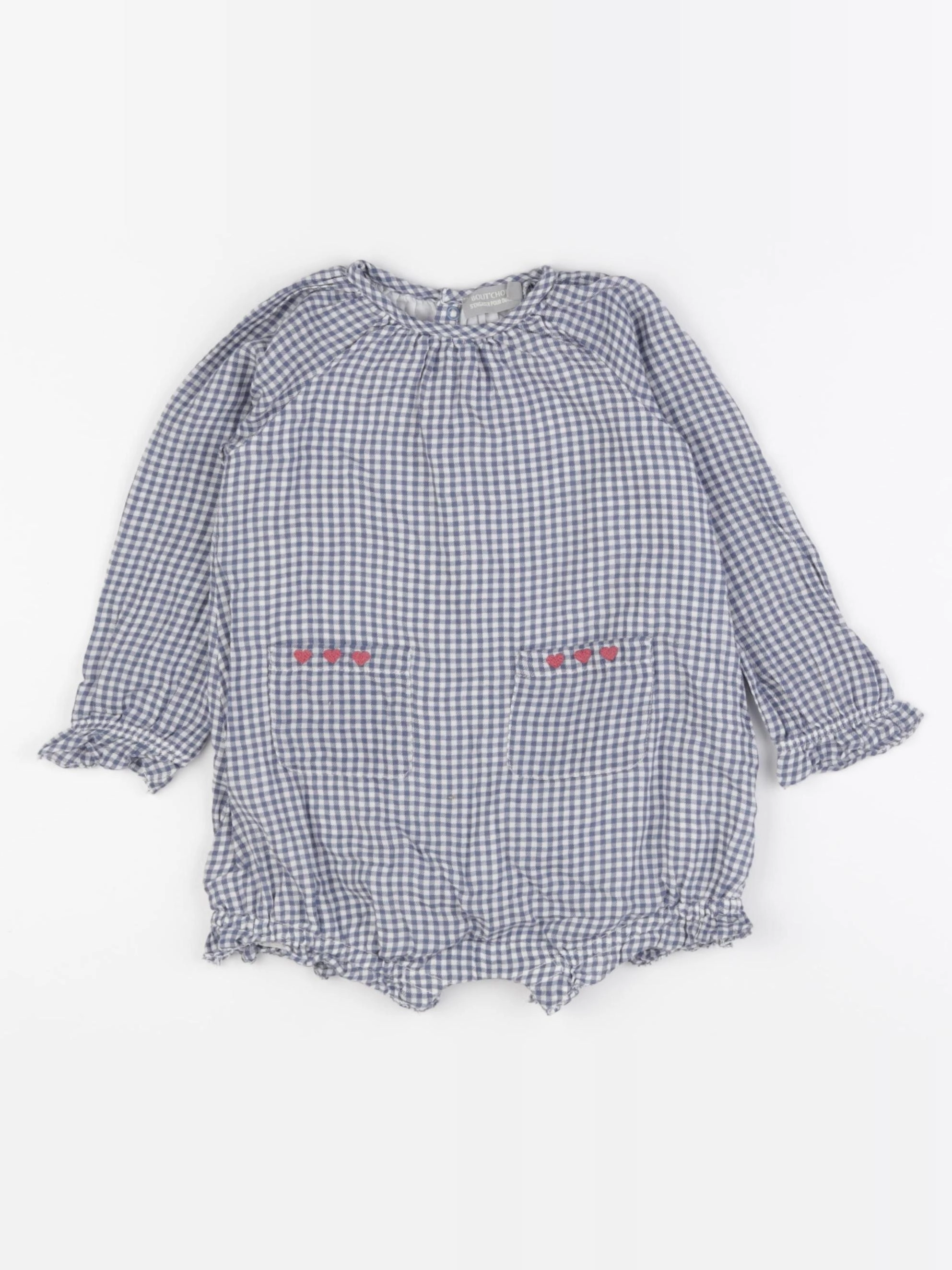 Boutchou - combinaison bleu, blanc - 18 mois