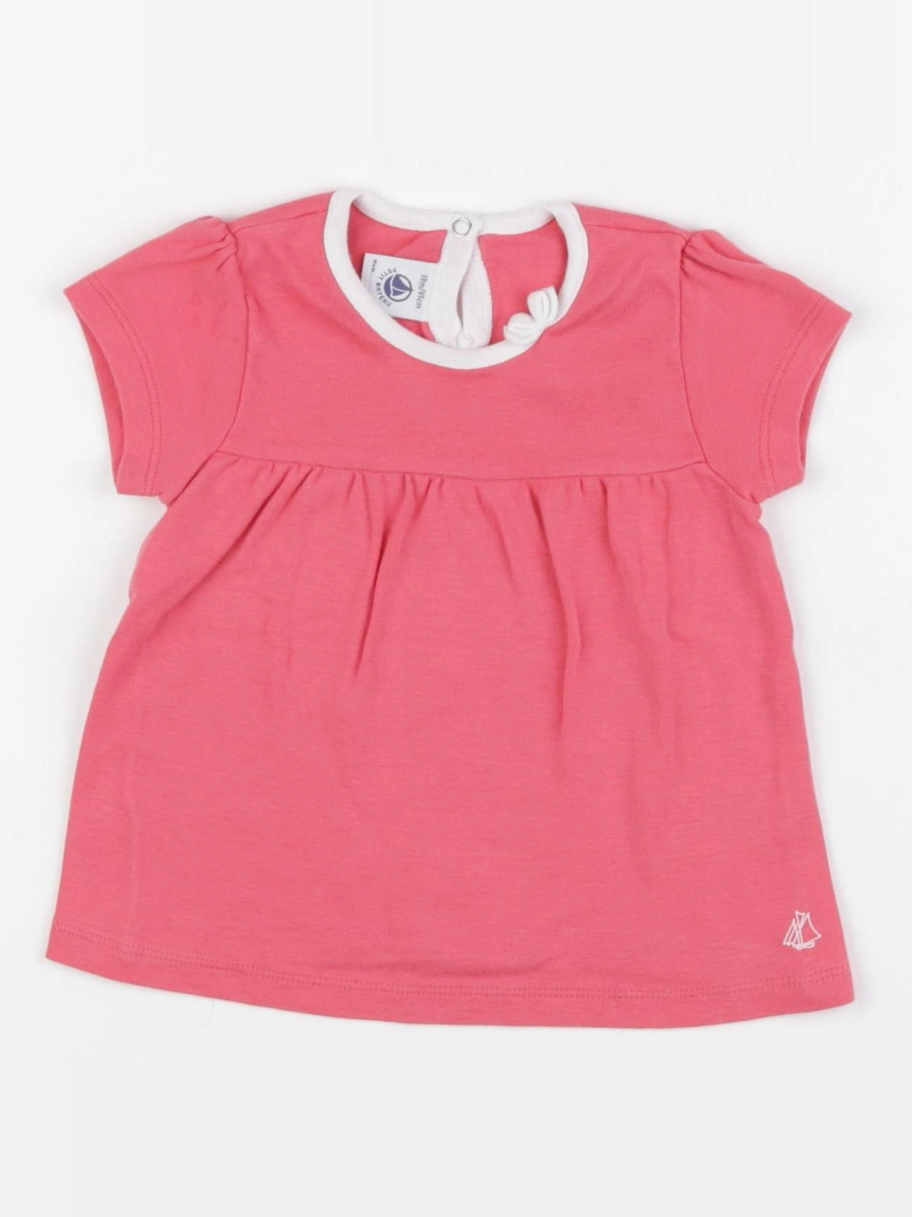 Petit Bateau - tee-shirt rose - 18 mois