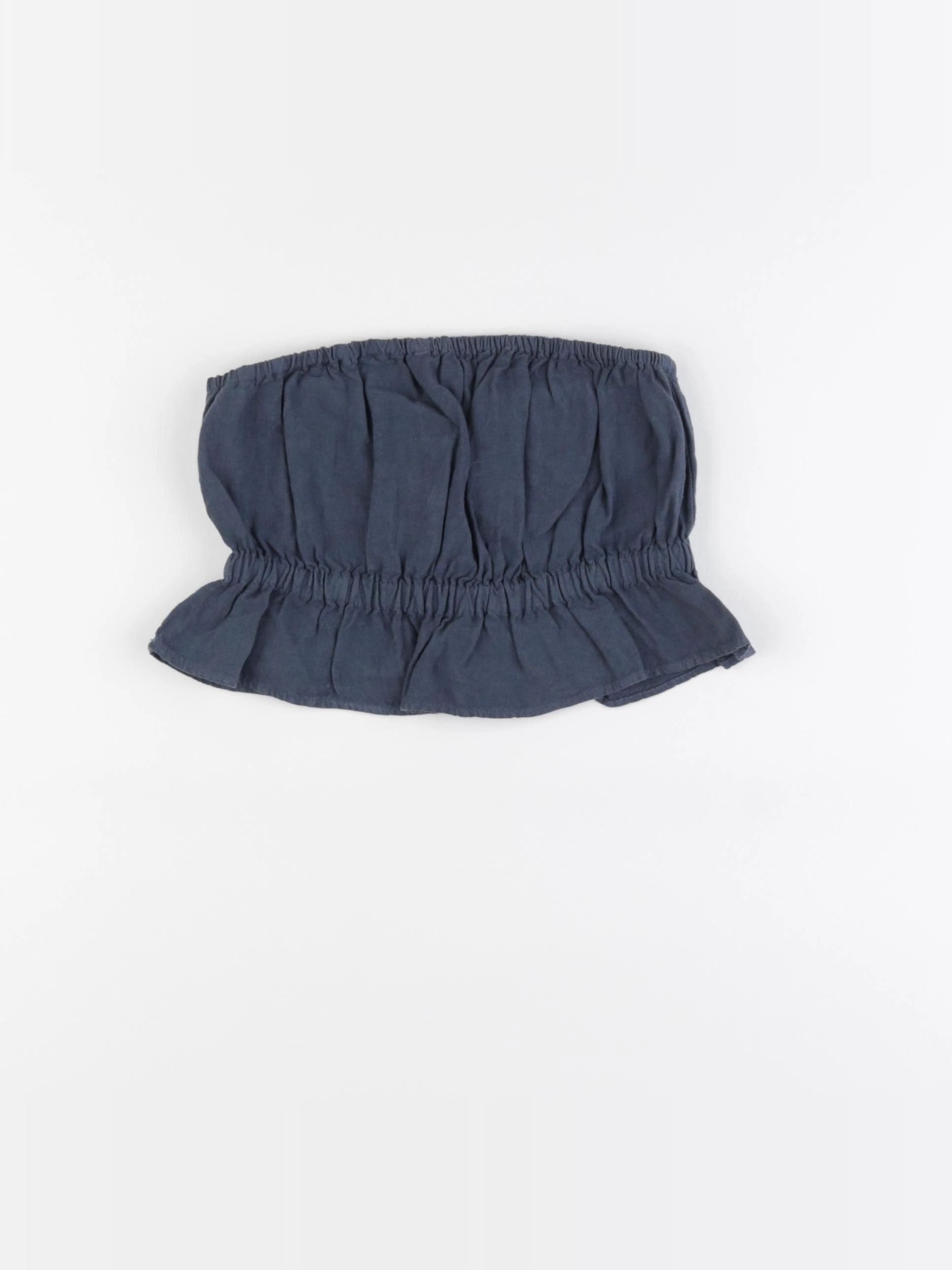 Zara - top sans bretelle gris - 7 ans