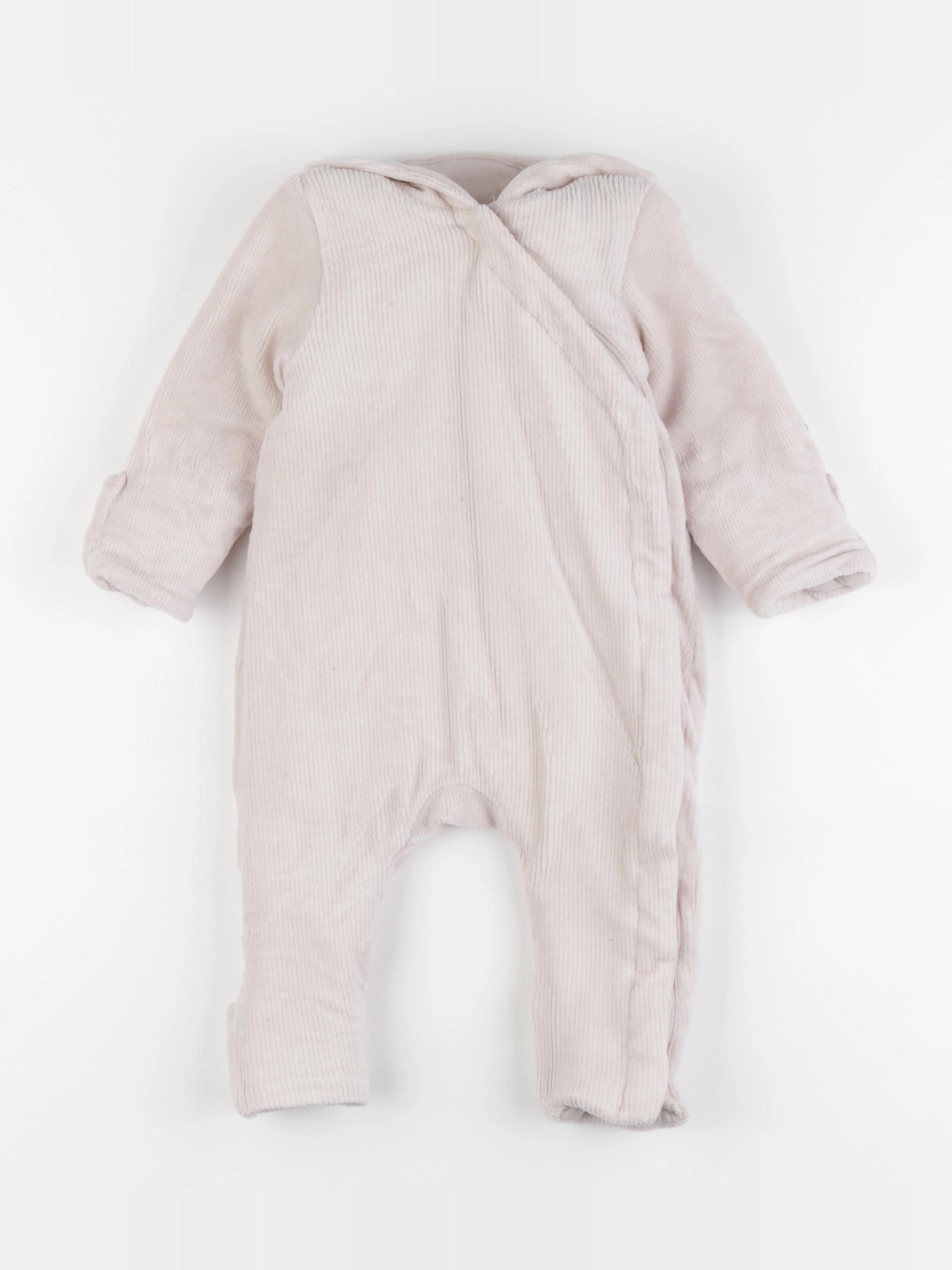 H&M - combinaison doublé beige - 4/6 mois