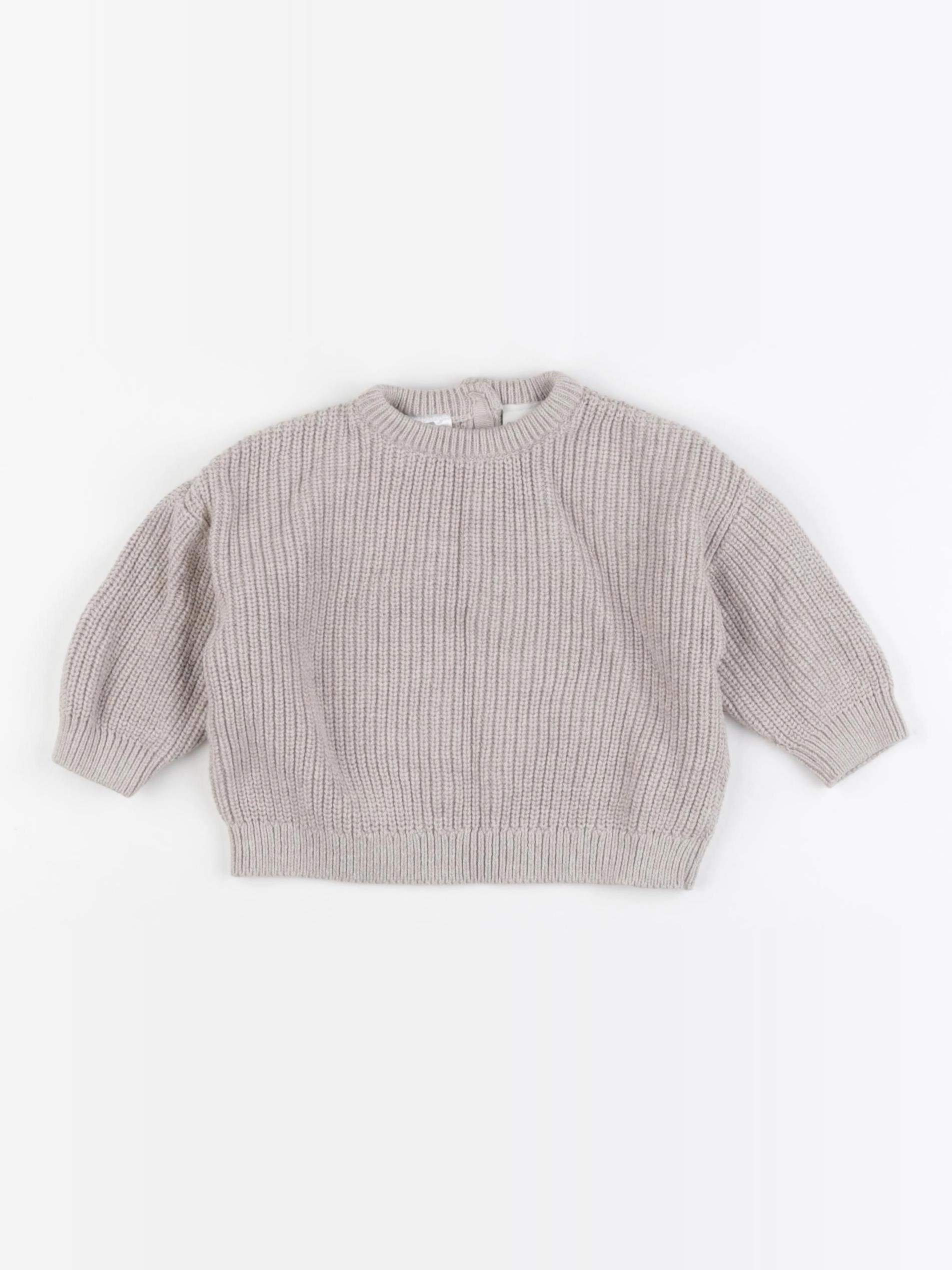 H&M - pull beige - 2/4 mois