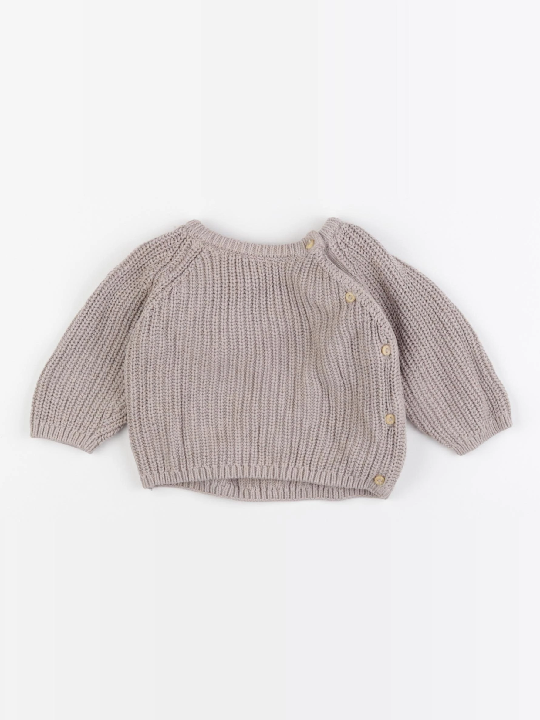 H&M - pull marron - 2/4 mois