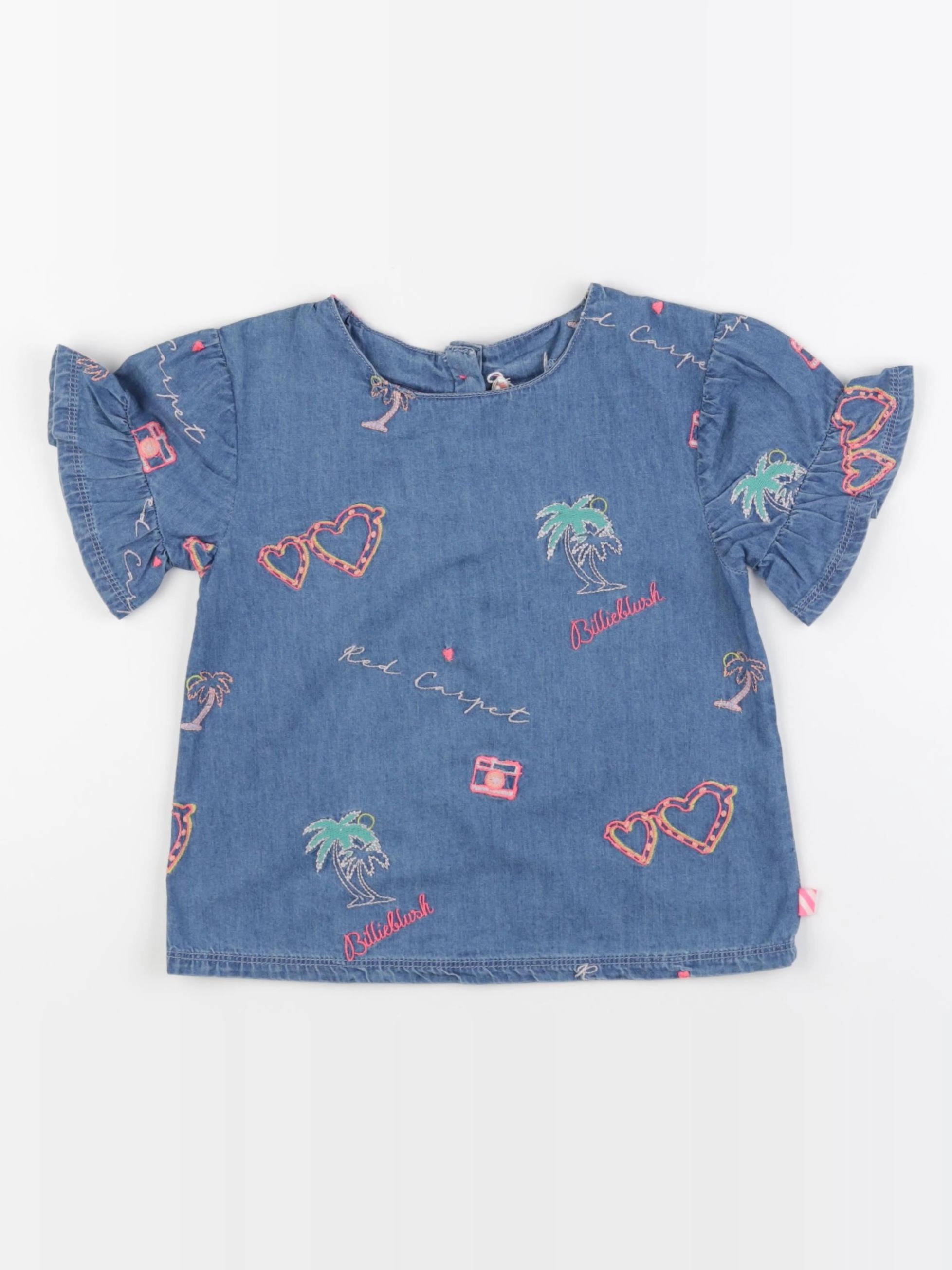 Billie Blush - blouse bleu - 6 ans