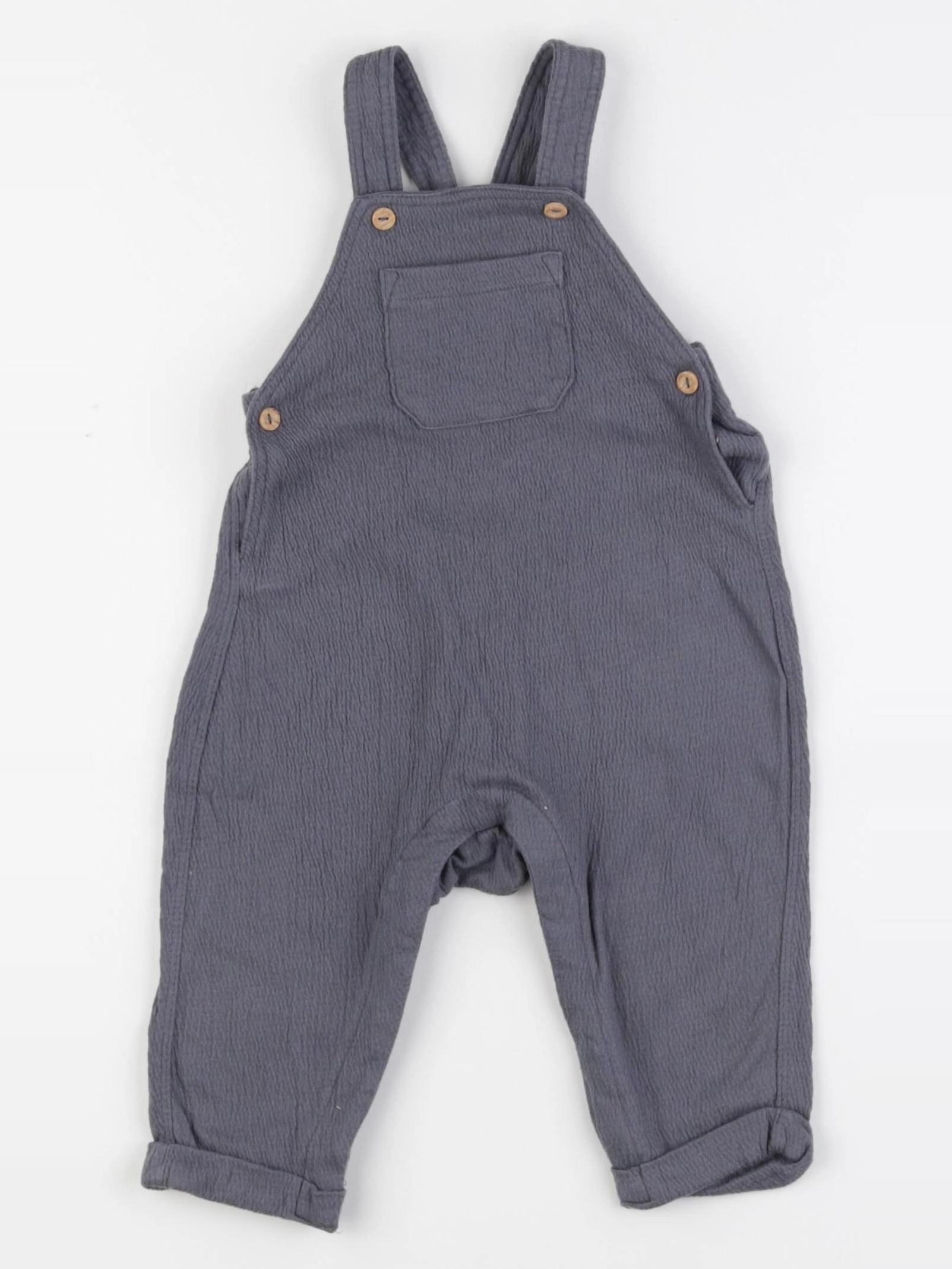 H&M - salopette bleu - 6 mois