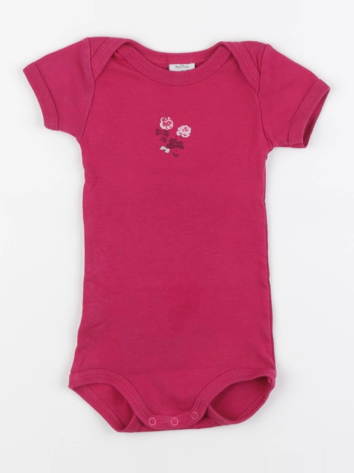 Petit Bateau - body rose - 9 mois