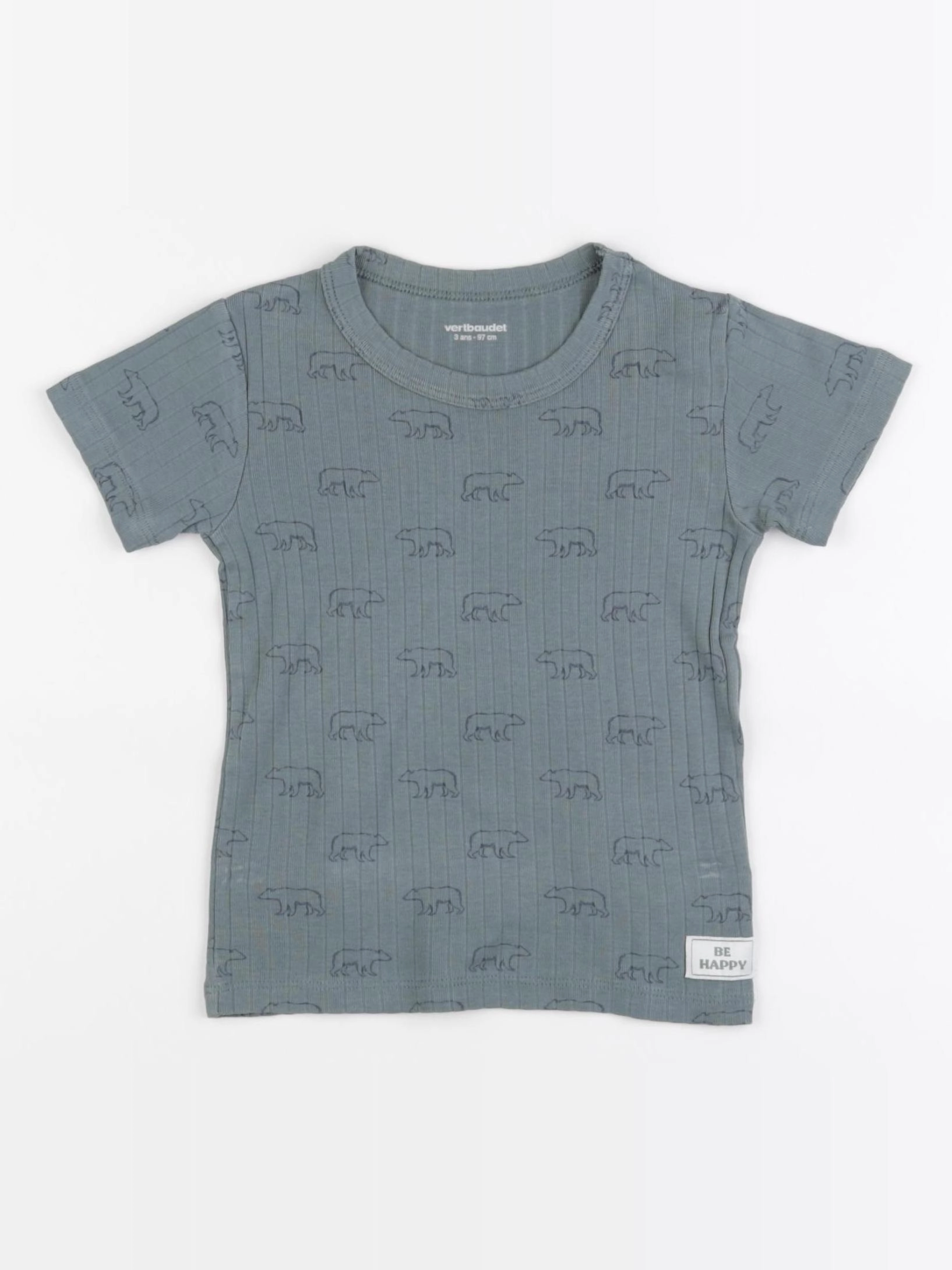 Vertbaudet - maillot de corps bleu - 3 ans
