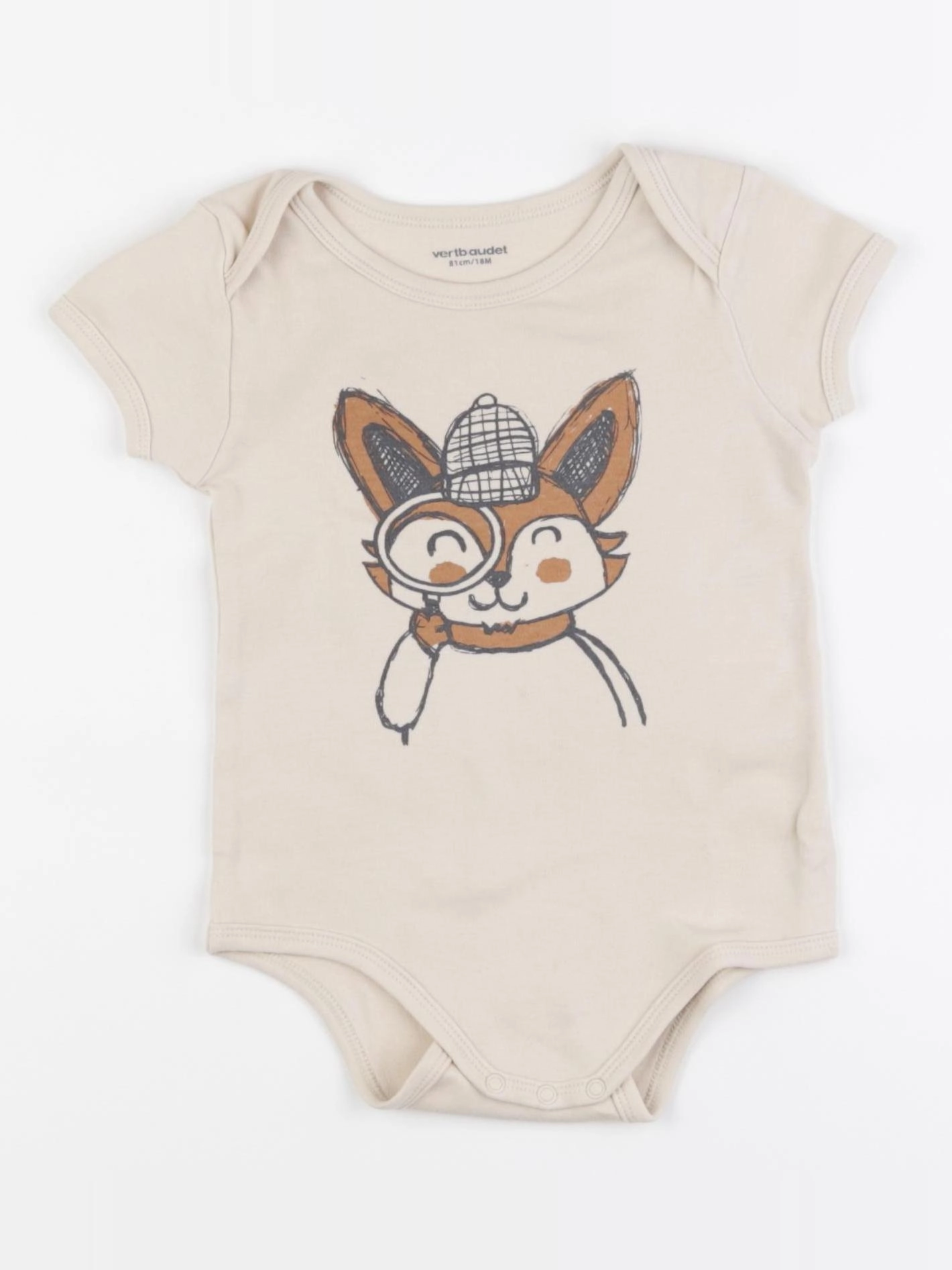 Vertbaudet - body beige - 18 mois