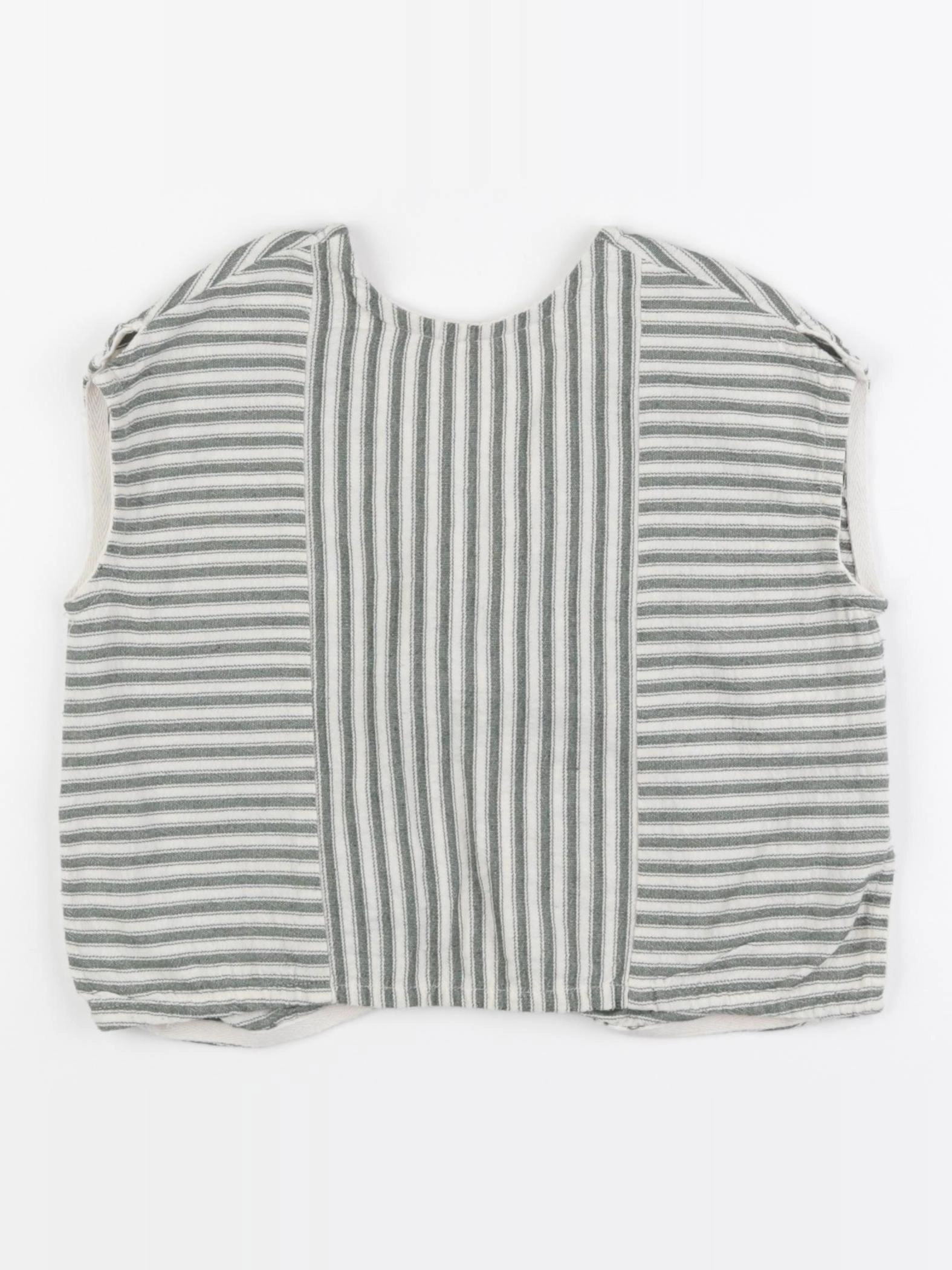 Zara - blouse blanc, vert - 2/3 ans