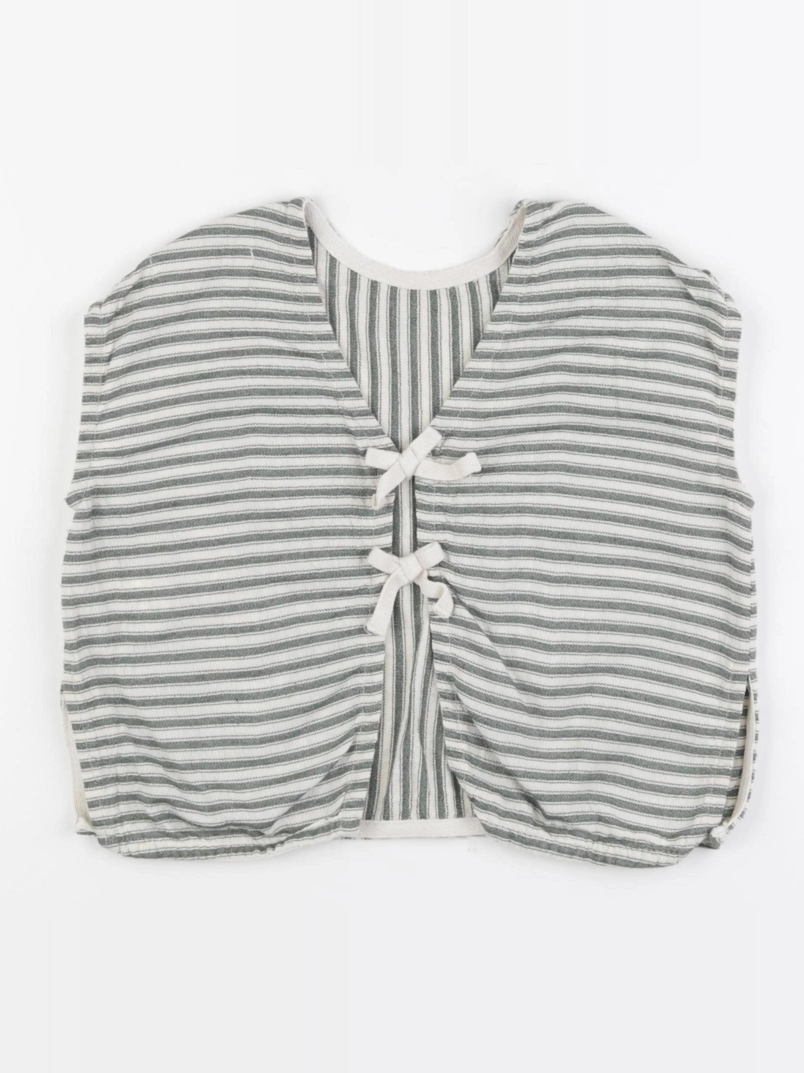 Zara - blouse blanc, vert - 2/3 ans
