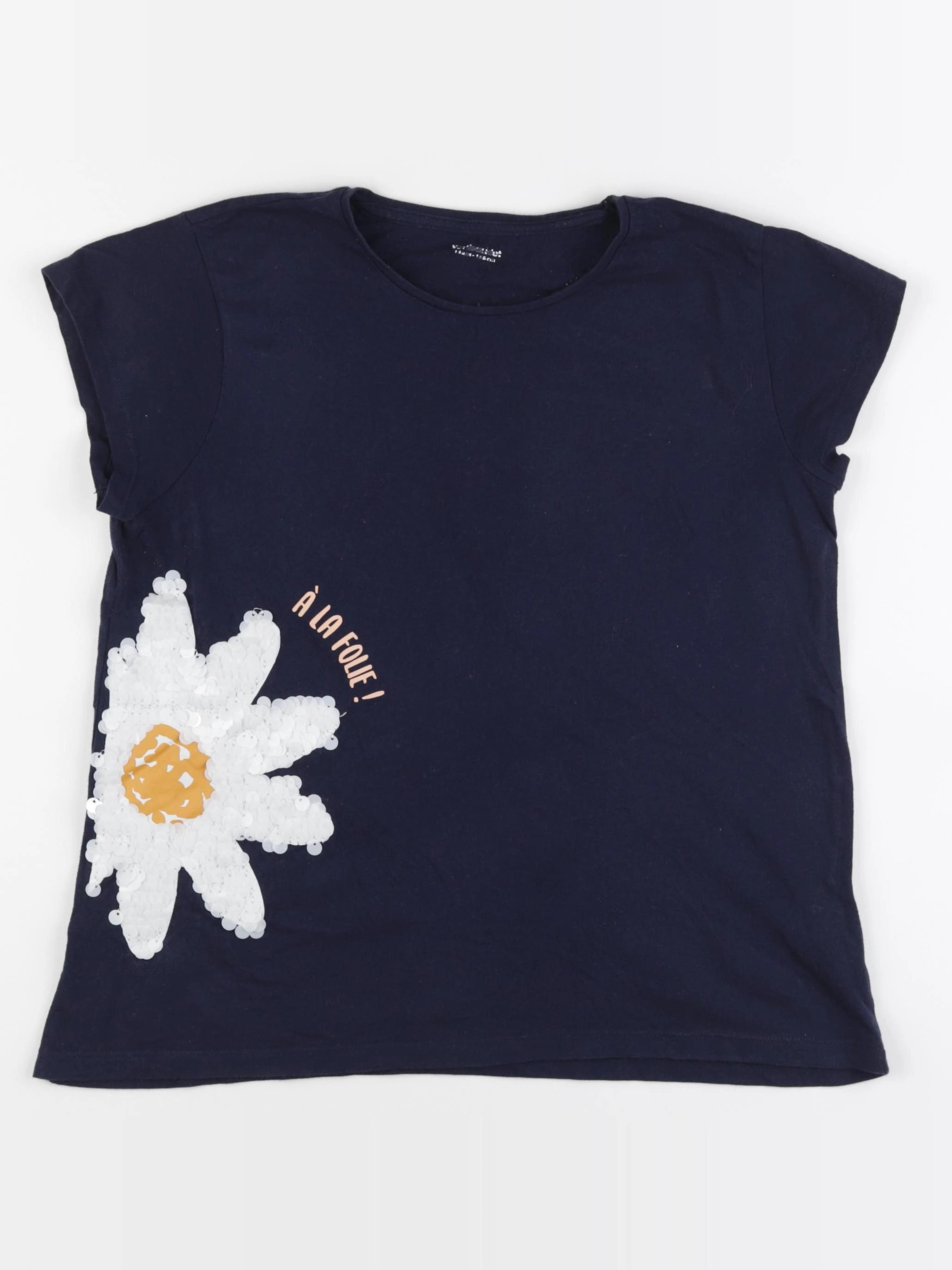 Vertbaudet - tee-shirt bleu - 14 ans