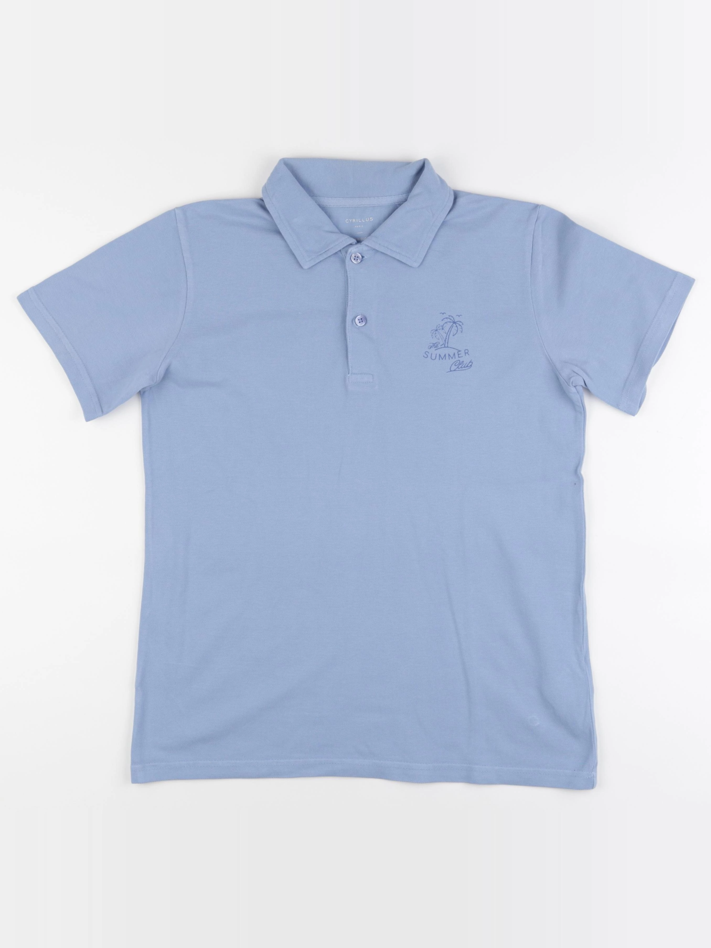 Cyrillus - polo bleu - 14 ans