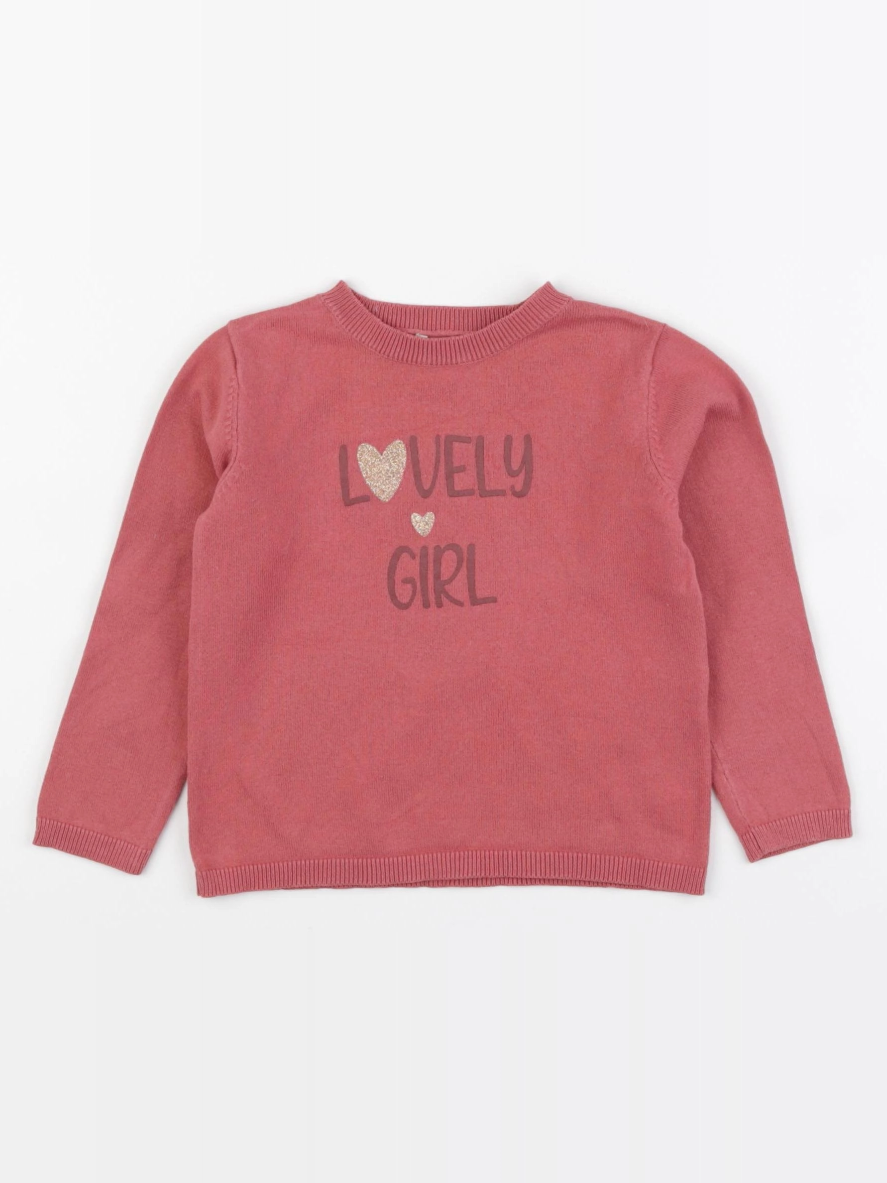 Vertbaudet - pull rose - 2 ans