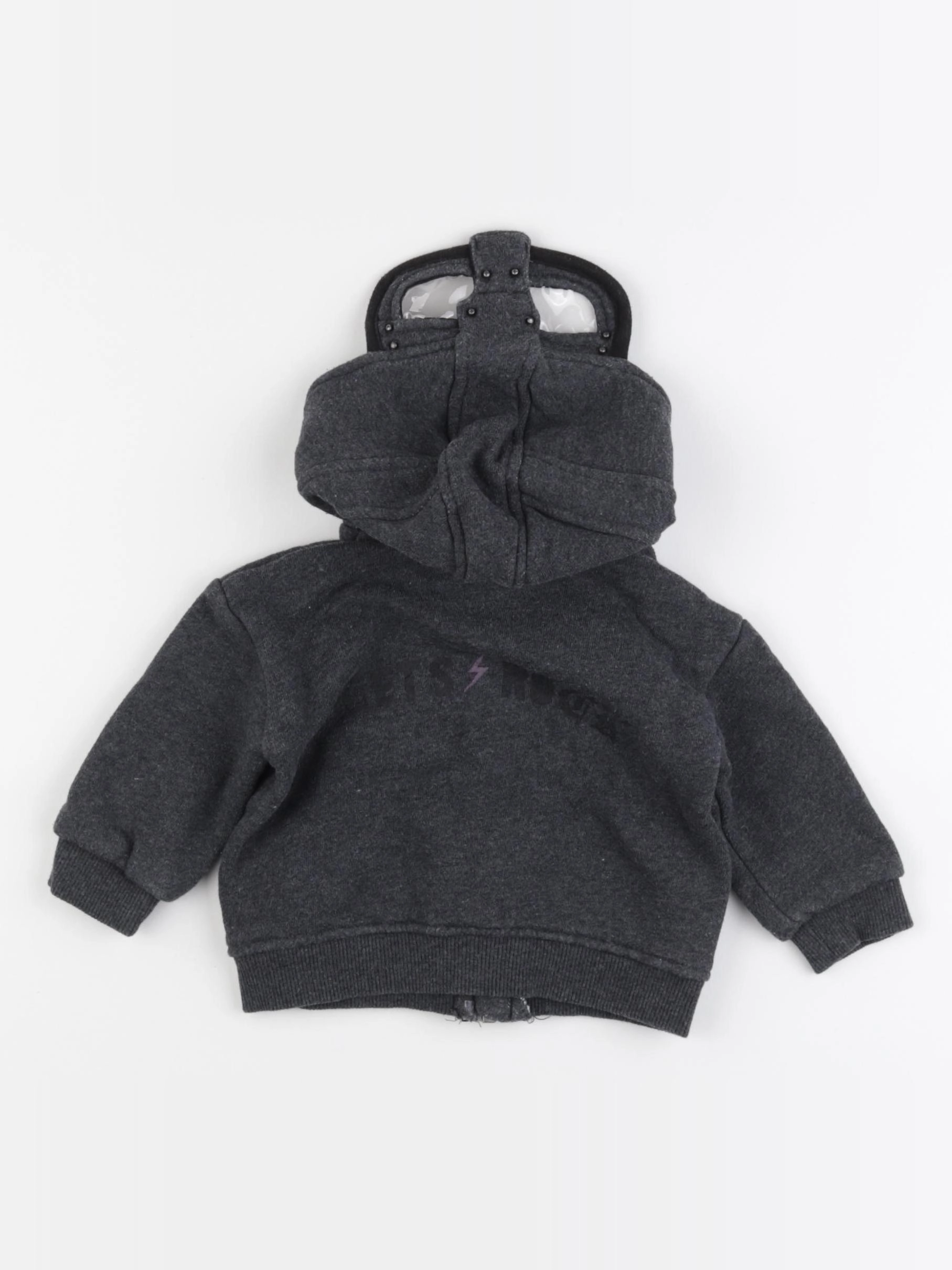 IKKS - sweat imprimé au dos gris - 6 mois