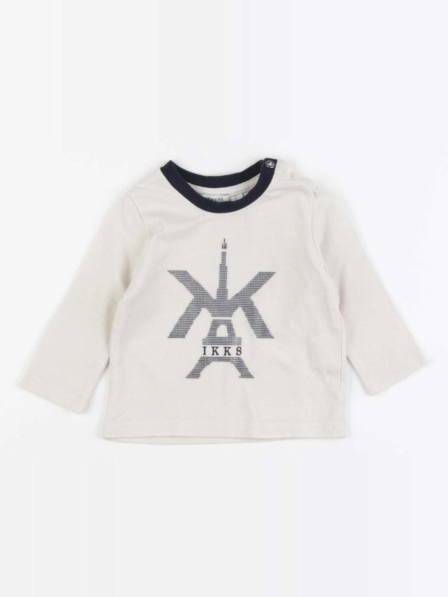 IKKS - tee-shirt beige - 3 mois