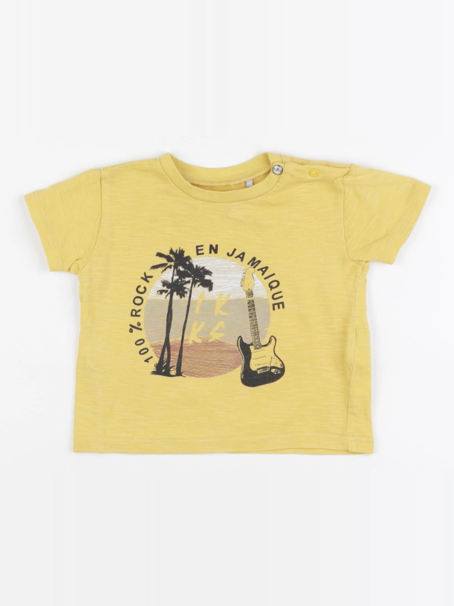 IKKS - tee-shirt jaune - 6 mois