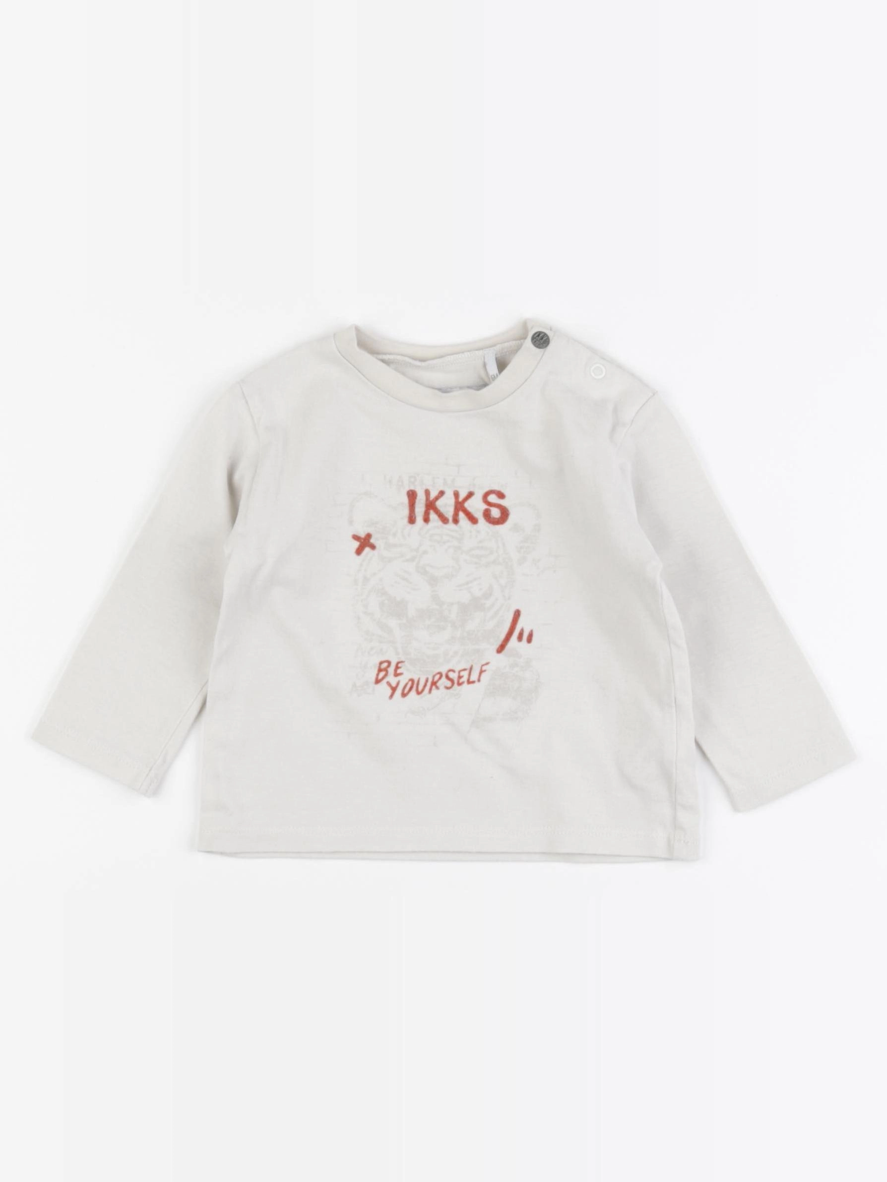 IKKS - tee-shirt beige - 6 mois