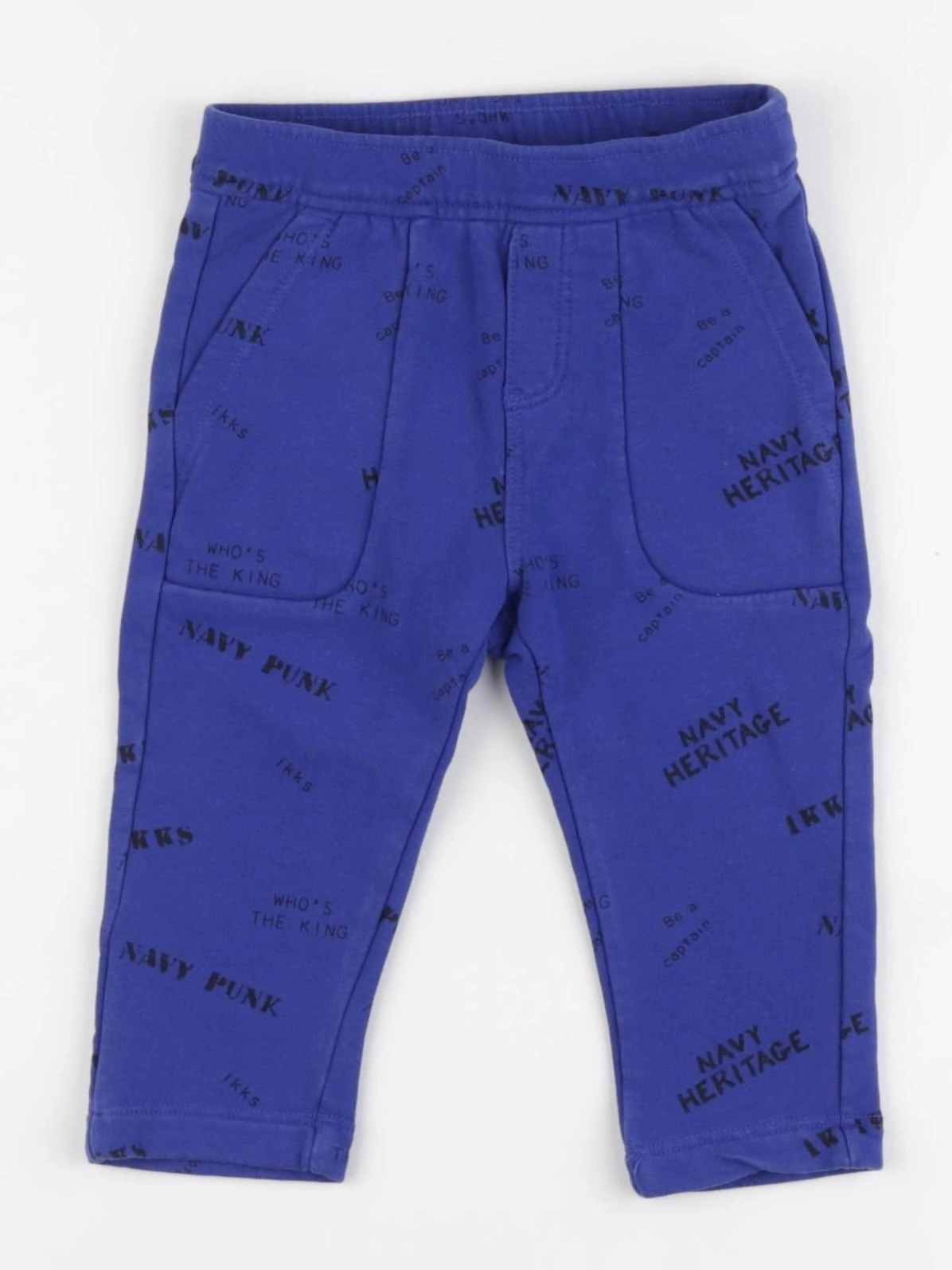 IKKS - pantalon bleu - 6 mois