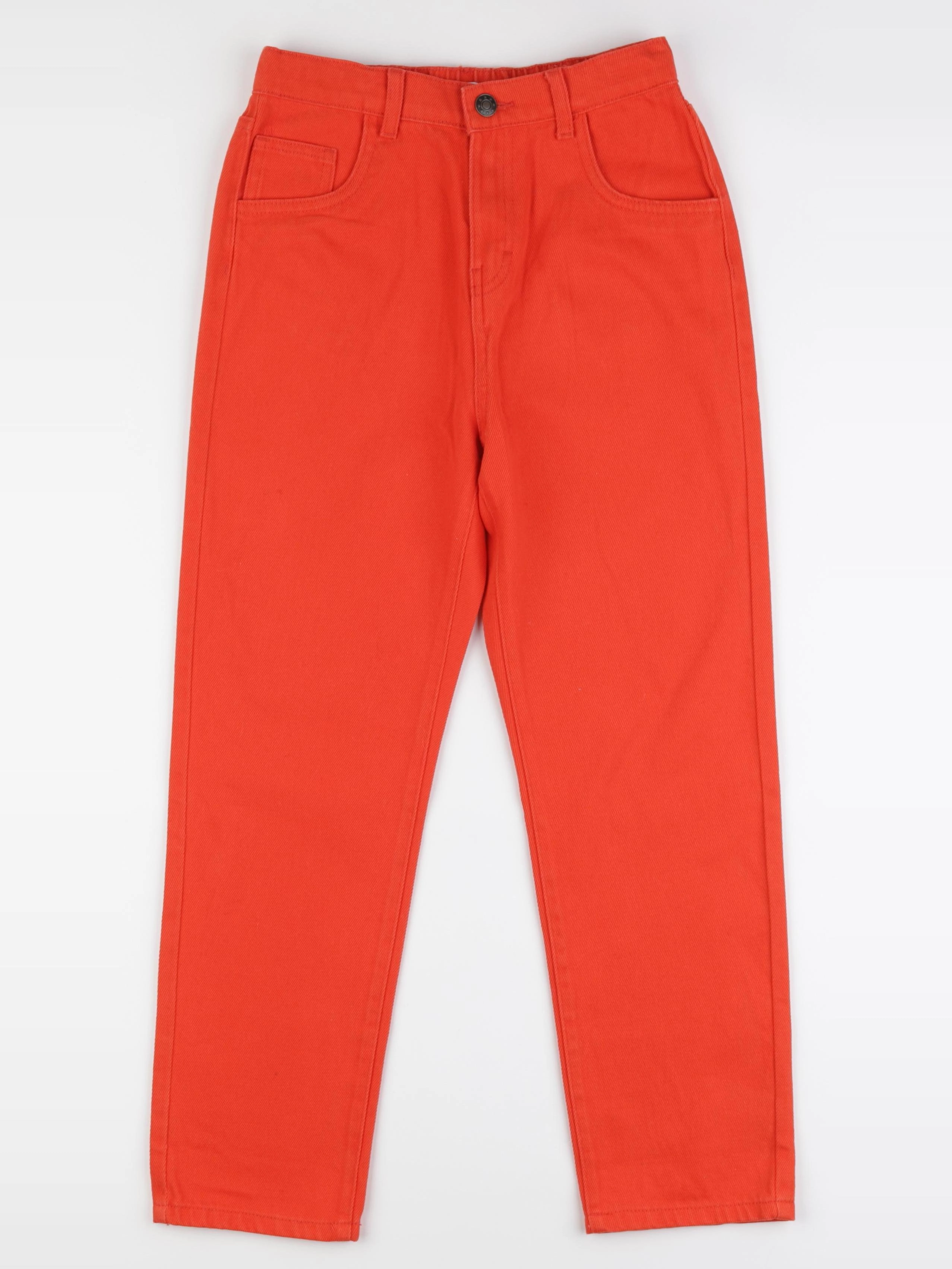 Monoprix - jean rouge - 12 ans