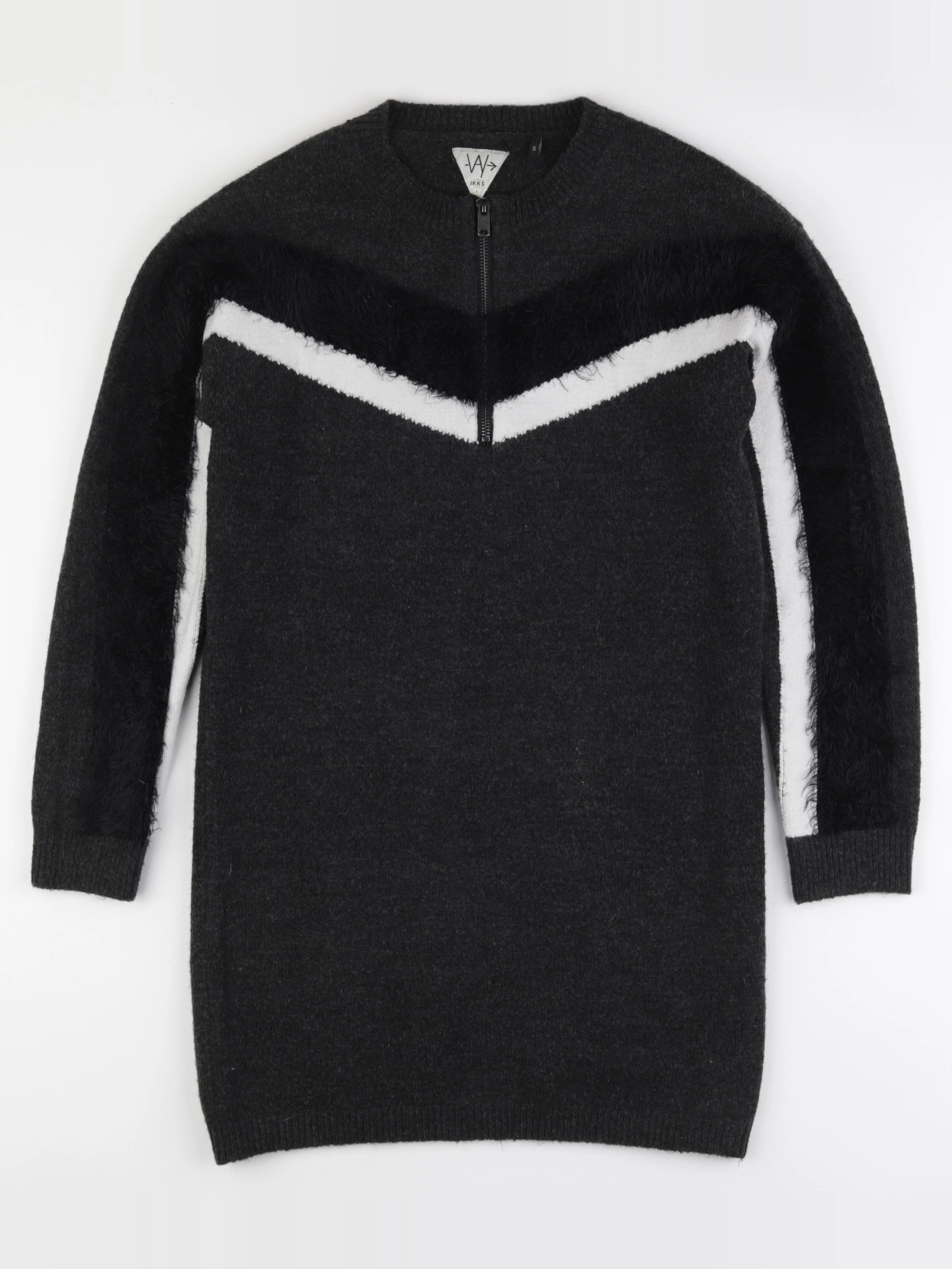 IKKS - robe noir, gris - 14 ans