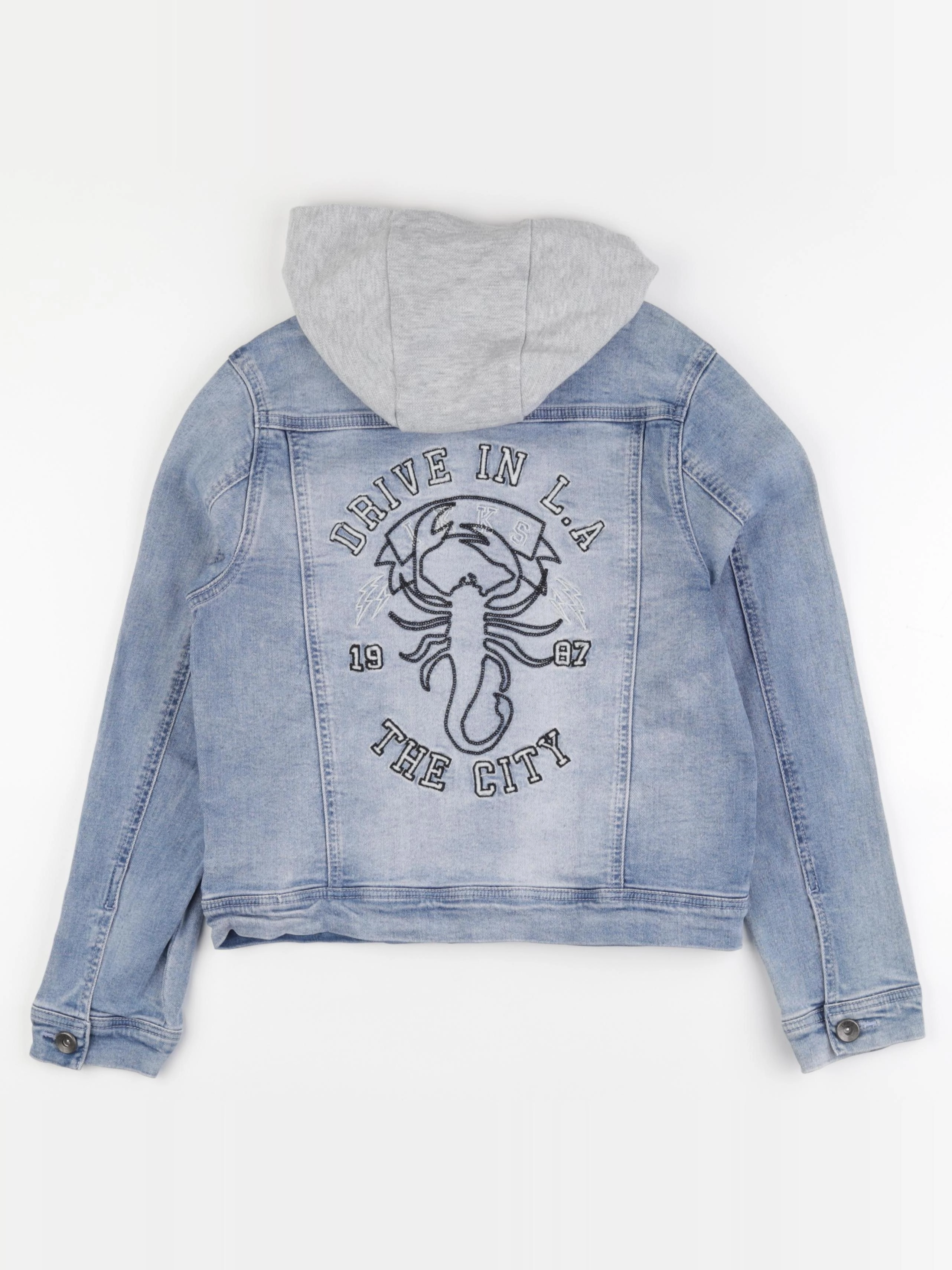 IKKS - veste imprimé au dos bleu - 10 ans