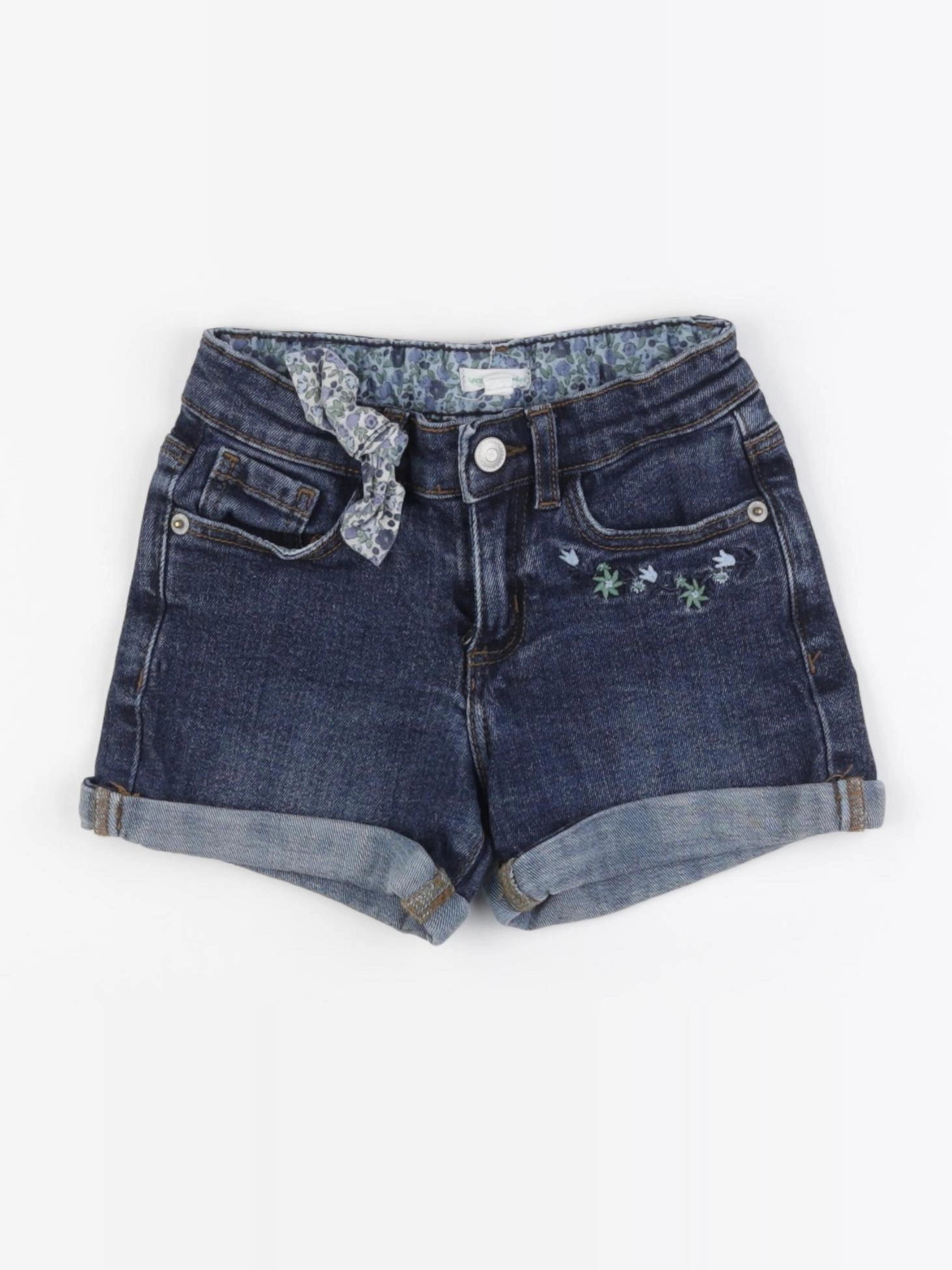 Vertbaudet - short bleu - 6 ans