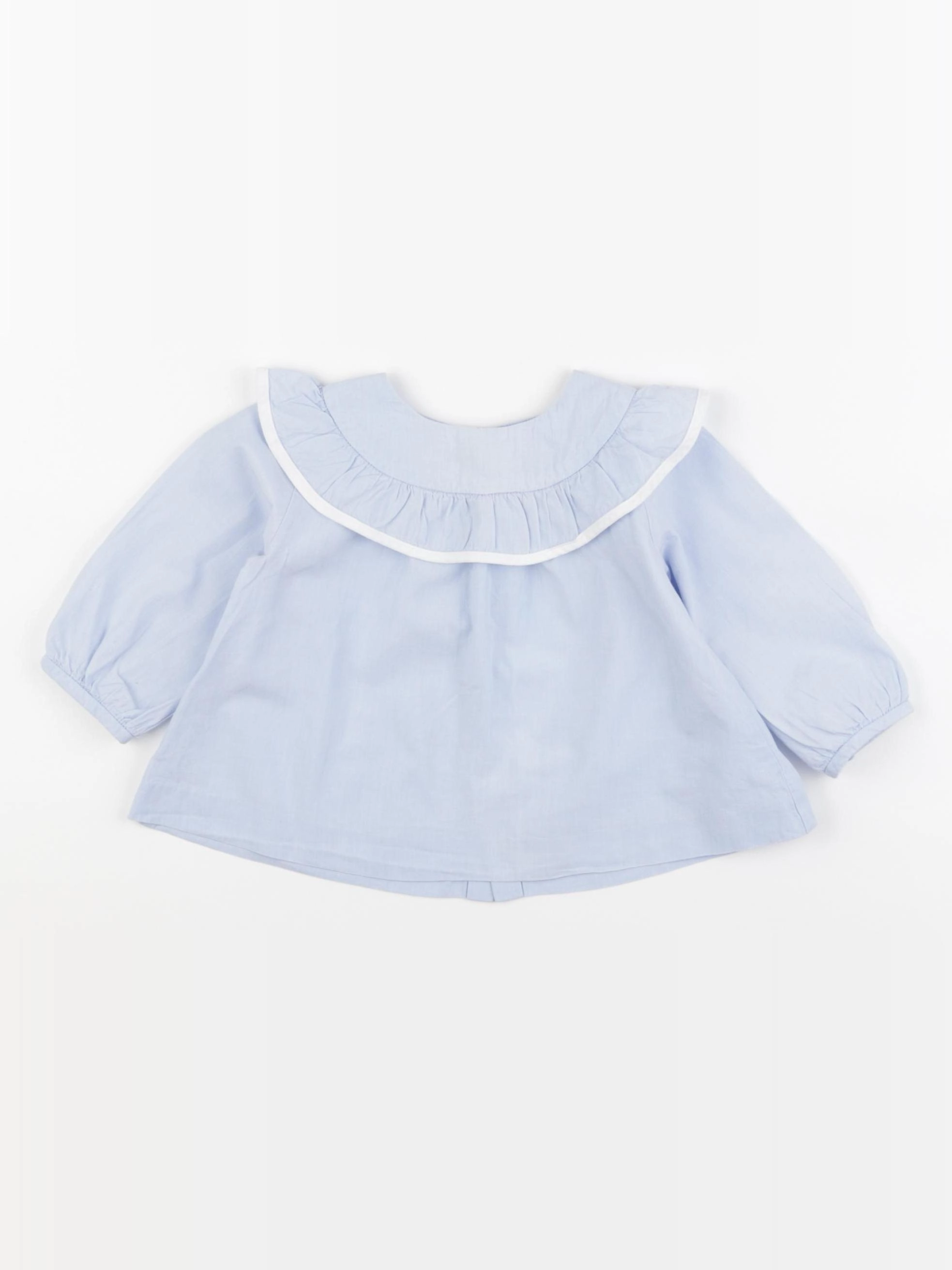 Jacadi - blouse bleu - 12 mois