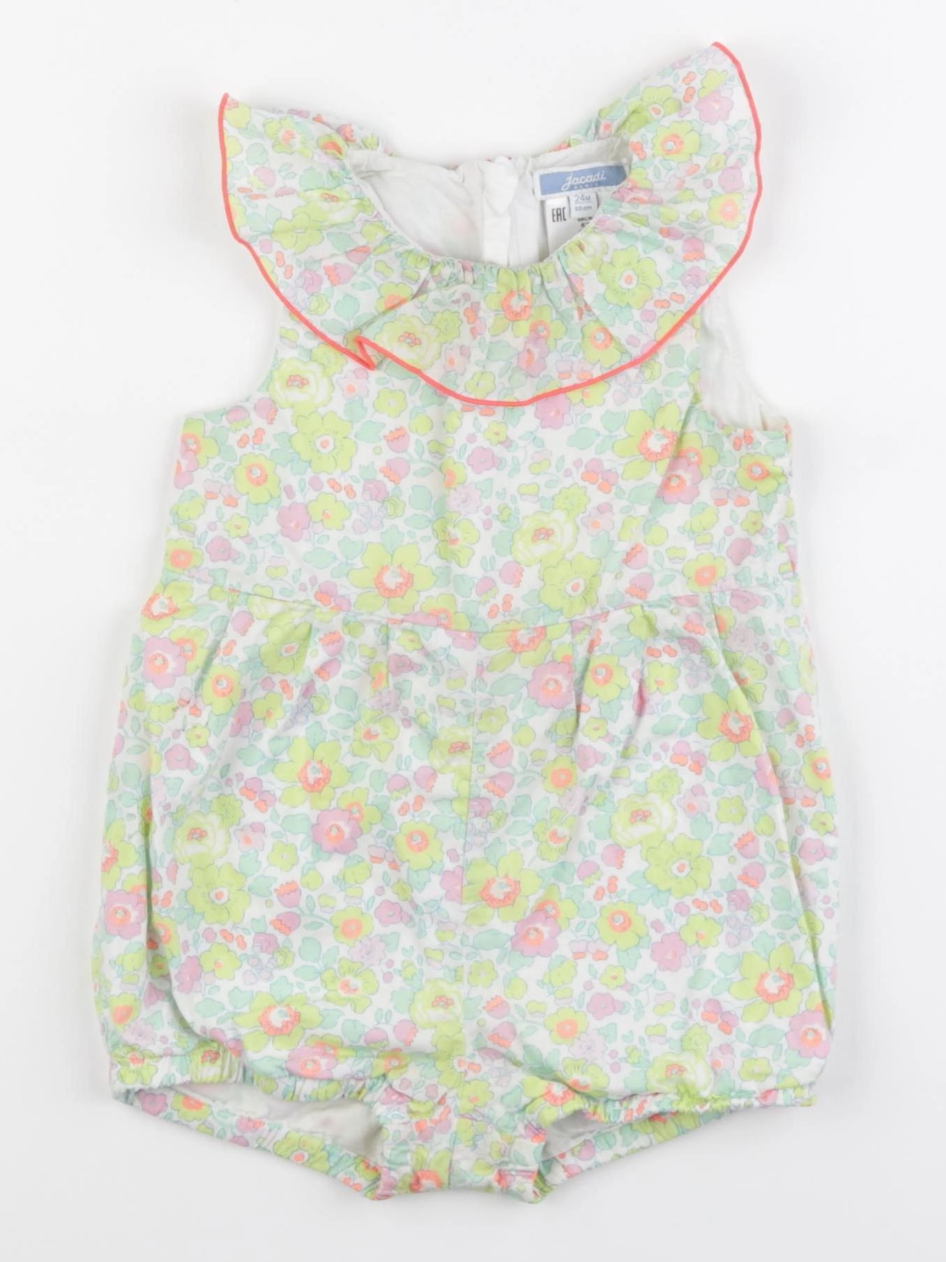 Jacadi - combinaison liberty multicolore - 24 mois