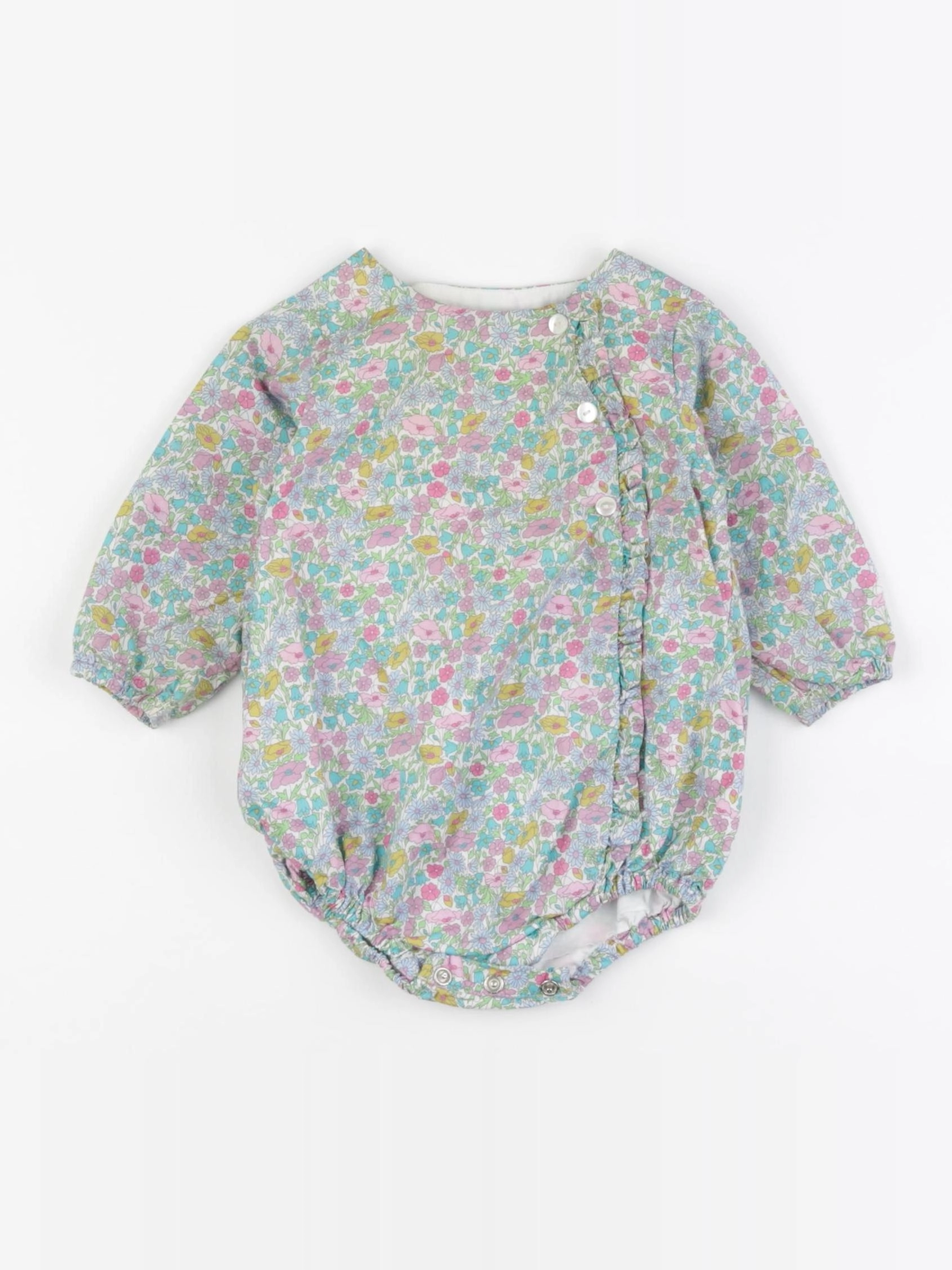 Jacadi - combinaison liberty multicolore - 6 mois