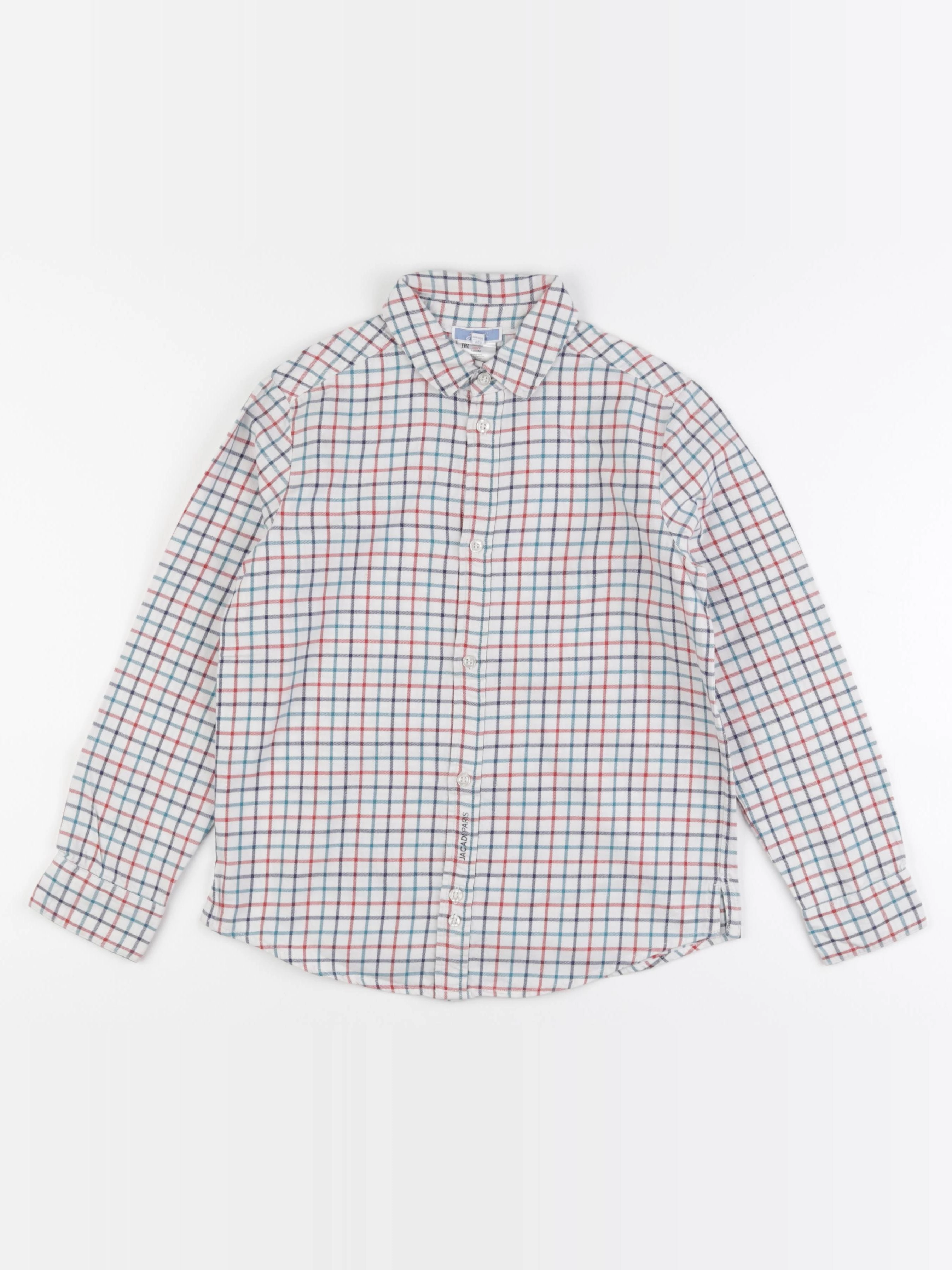 Jacadi - chemise bleu, rouge - 10 ans