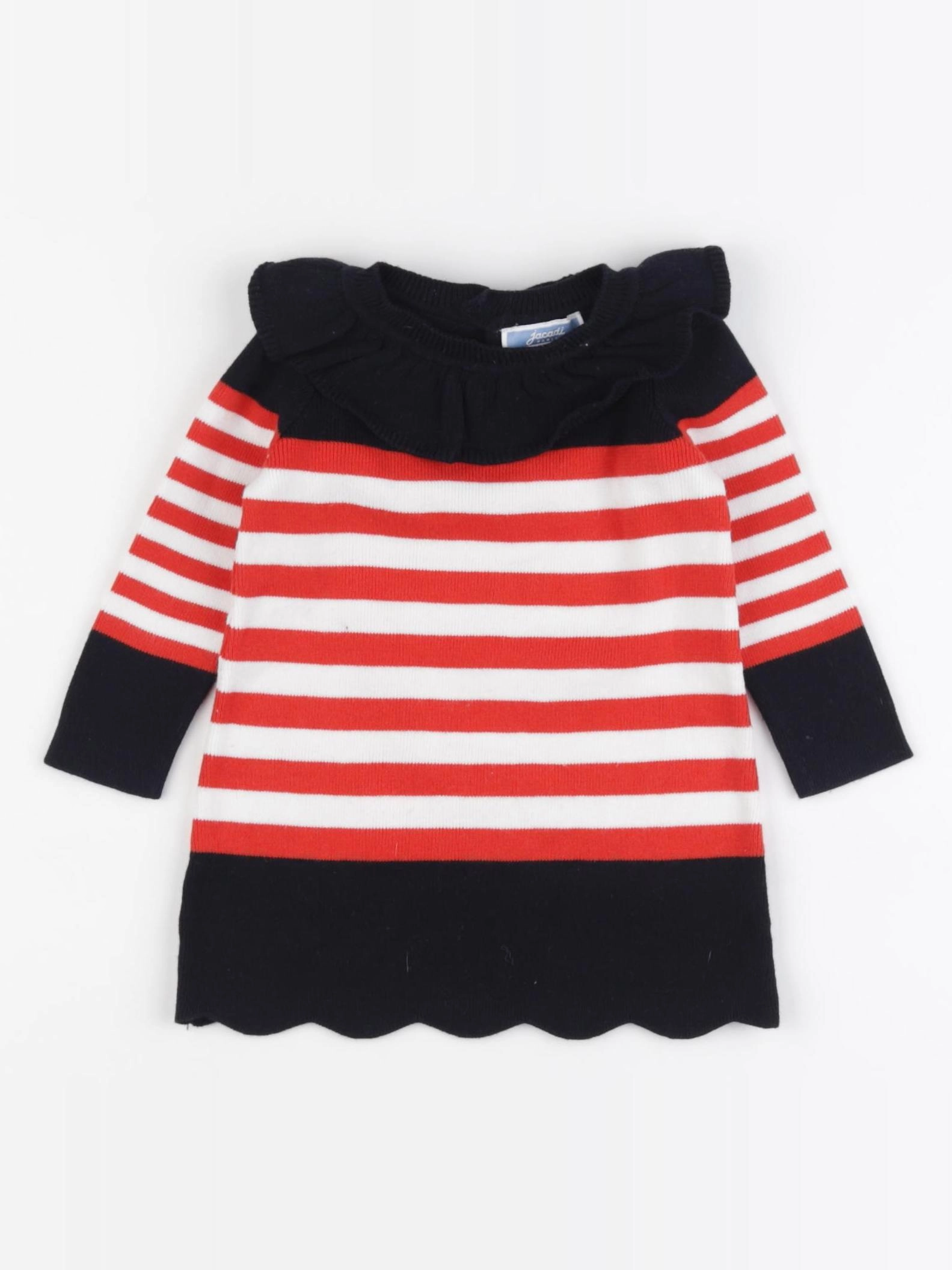 Jacadi - robe bleu, rouge - 6 mois
