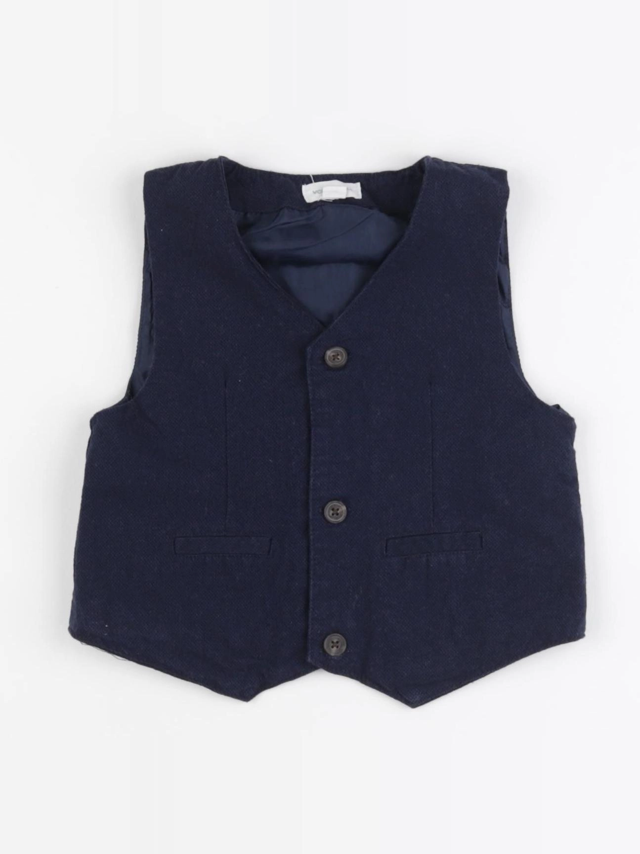 Vertbaudet - gilet bleu - 18 mois